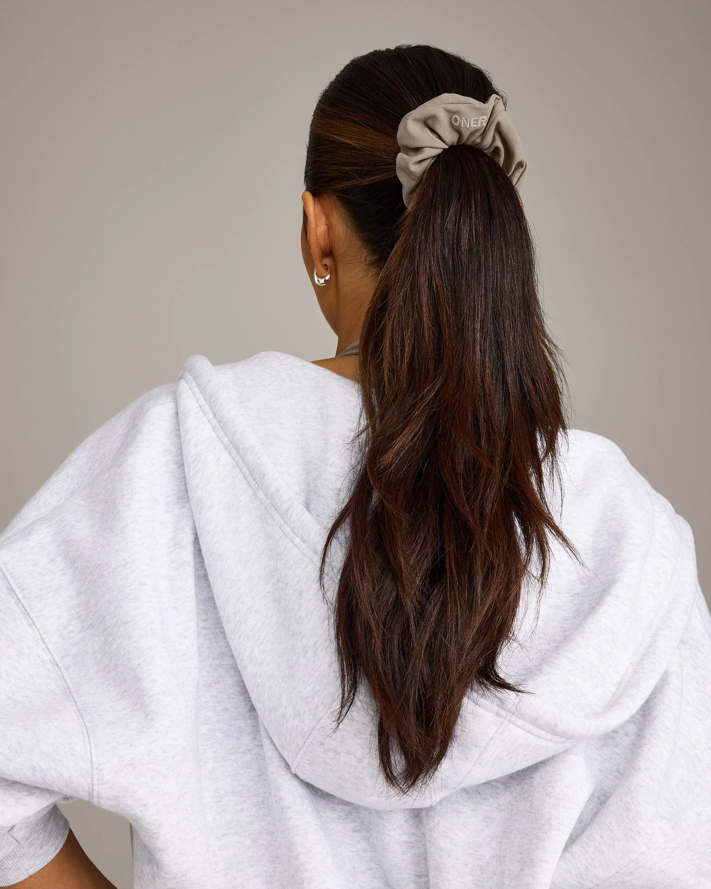 SoftMotion™ Scrunchie with Grey Logo | Minky - Image 4