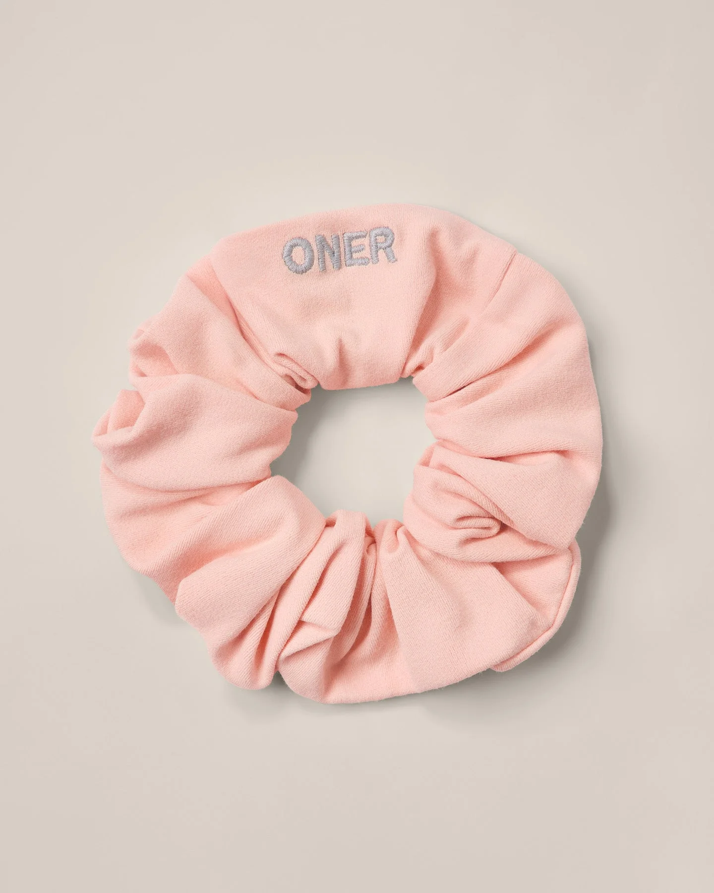 SoftMotion™ Scrunchie with Grey Logo | Peach Orange - Image 5