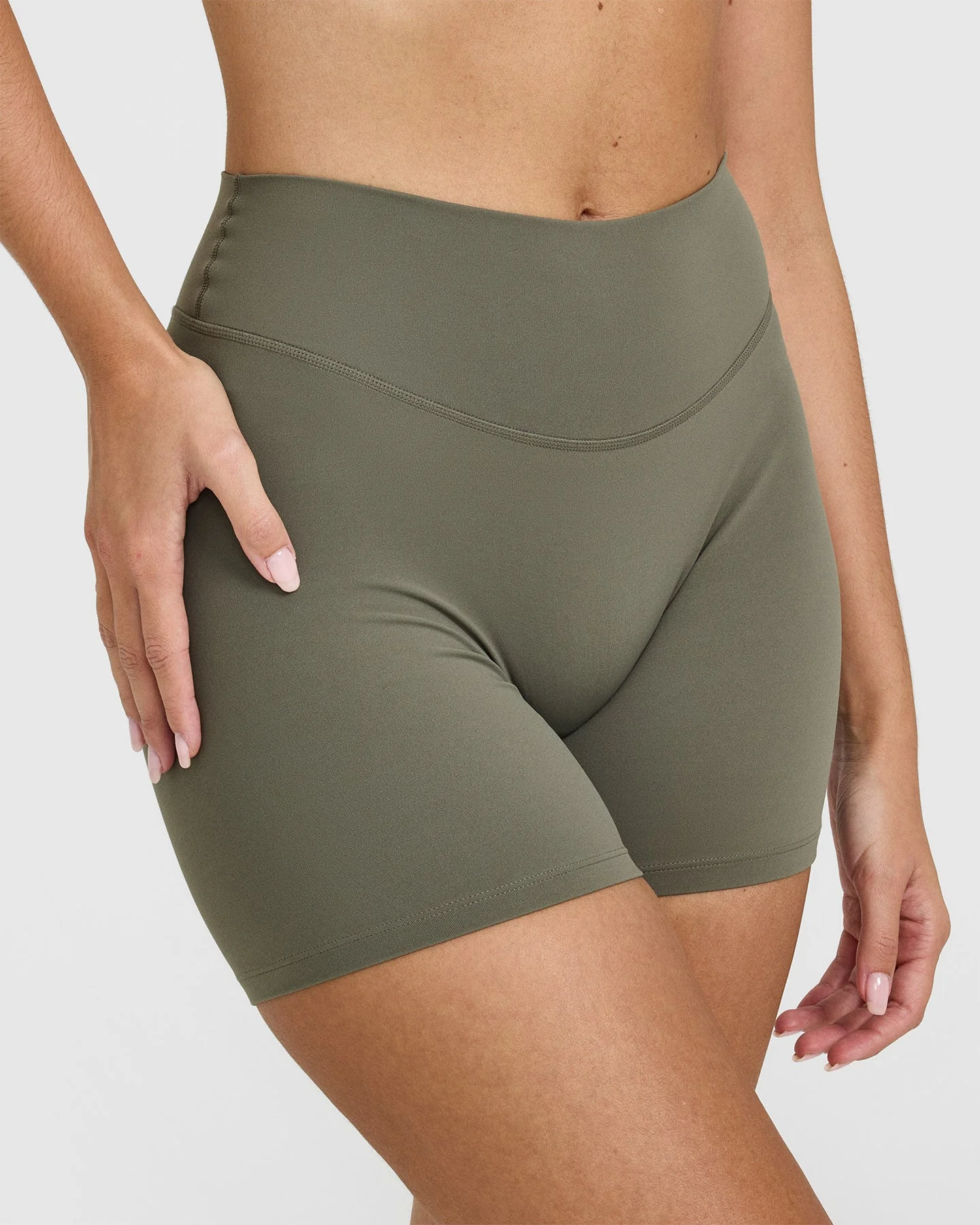 SoftMotion™ Shorts 6" with White Logo | Alpine Green - Image 4