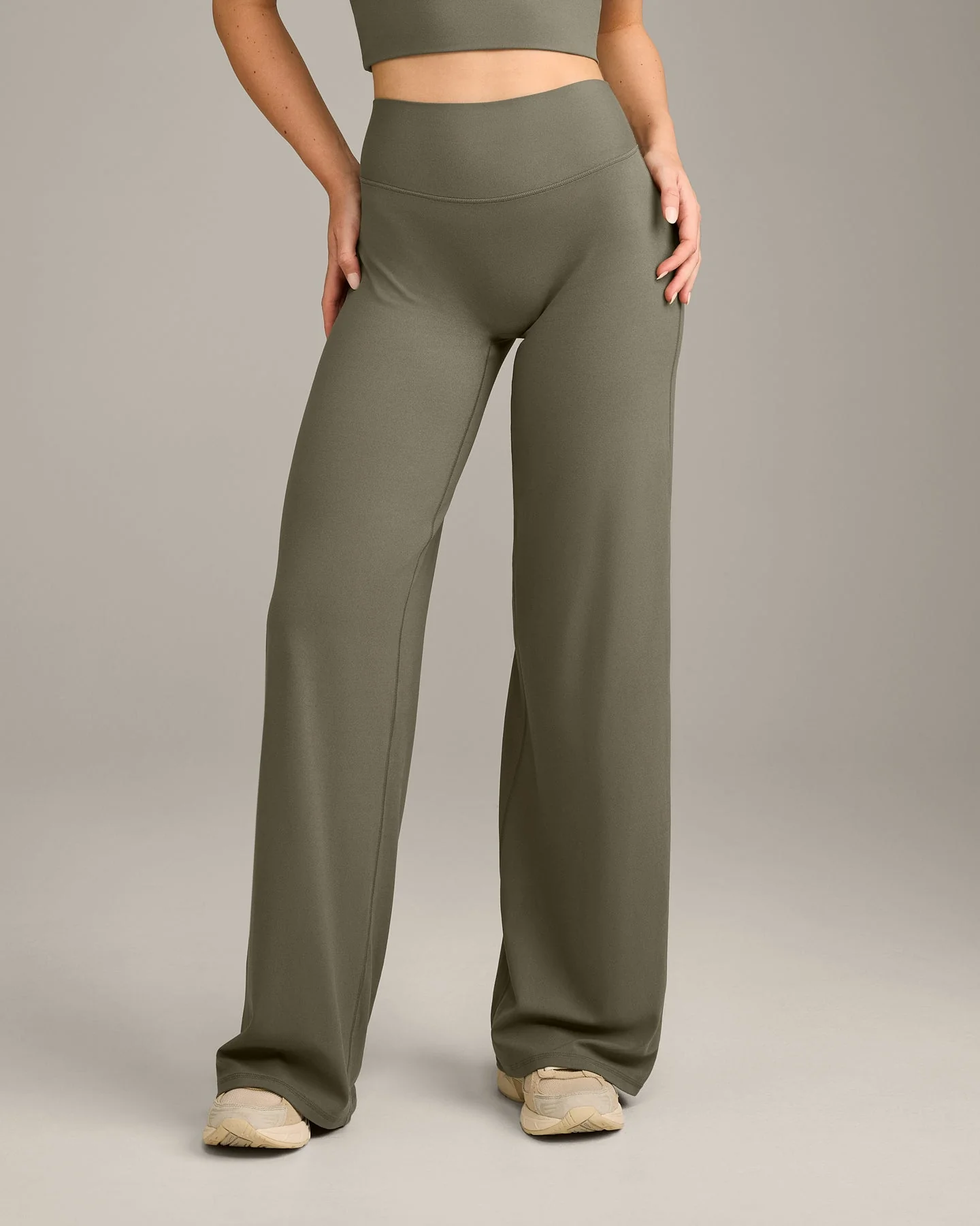 SoftMotion™ Straight Leg Bottoms with Grey Logo | Alpine Green - Image 2