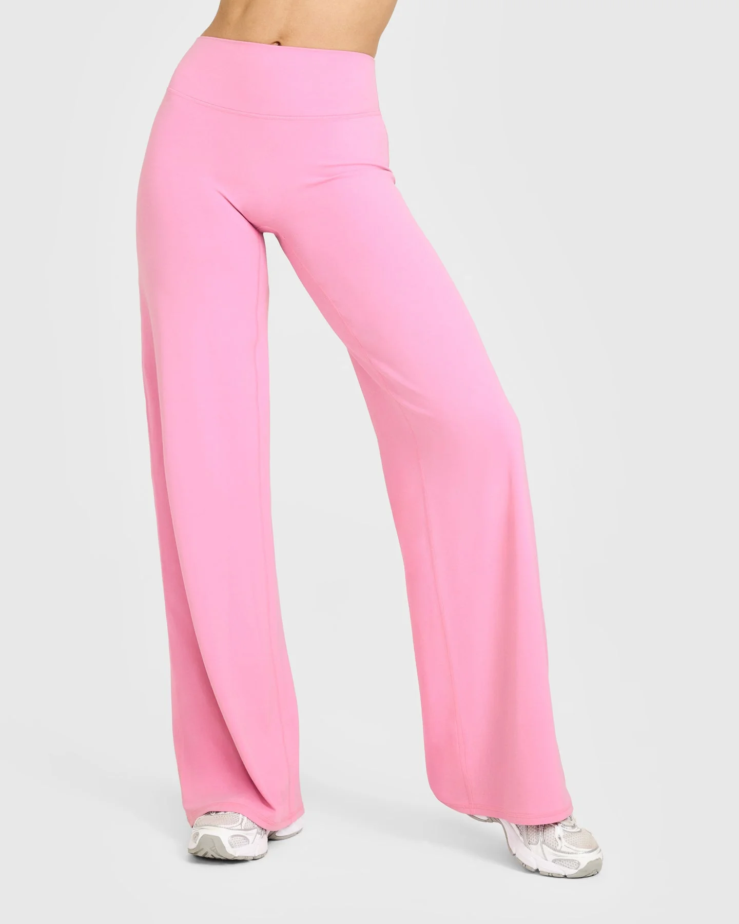 SoftMotion™ Straight Leg Bottoms with White Logo | Rose Pink - Image 6