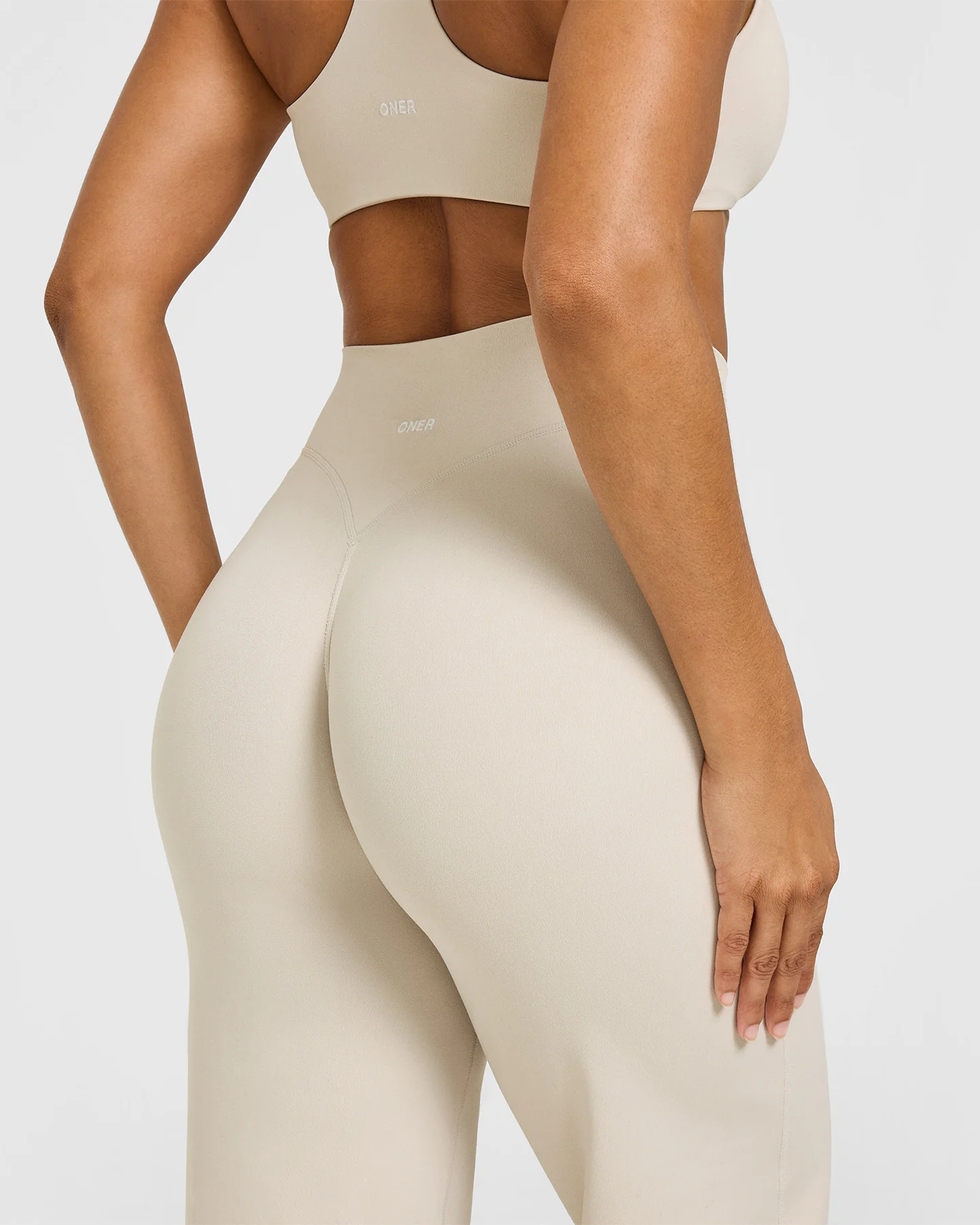 SoftMotion™ Straight Leg Bottoms with White Logo | Sand - Image 5