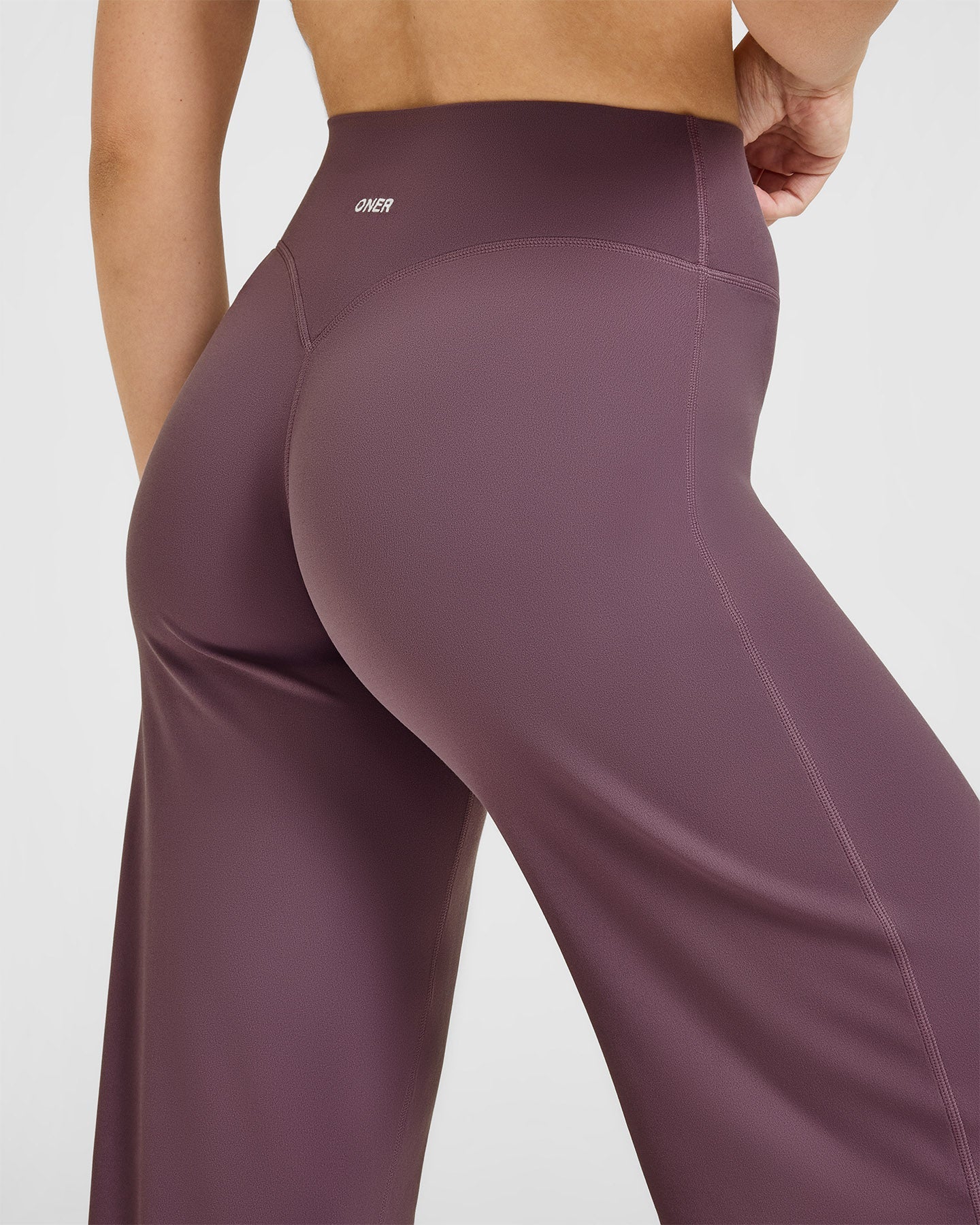 SoftMotion™ Straight Leg Bottoms with White Logo | Vintage Purple - Image 6