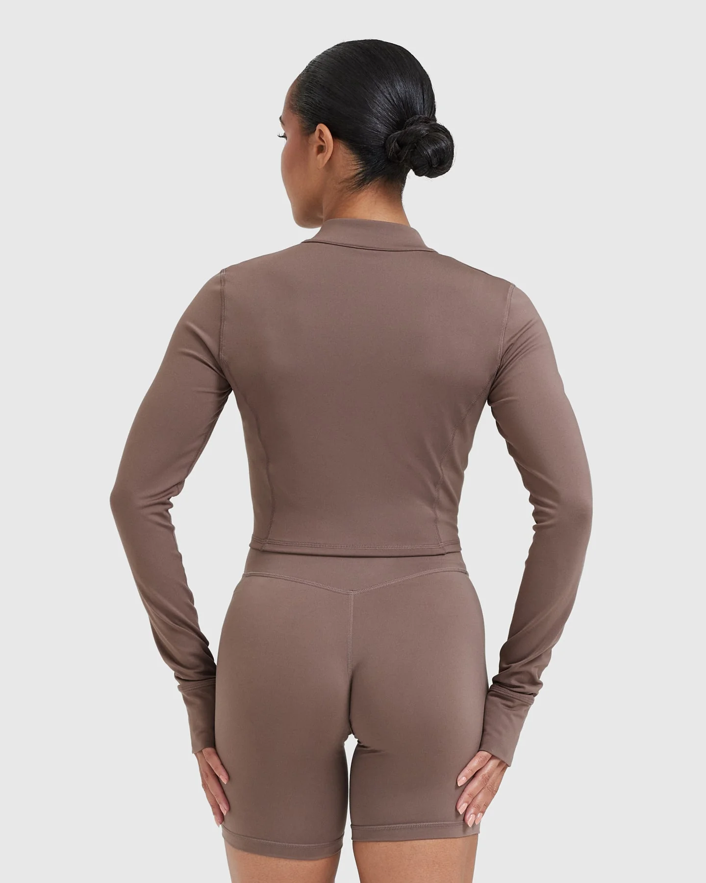 Timeless Crop Jacket | Cool Brown - Image 2