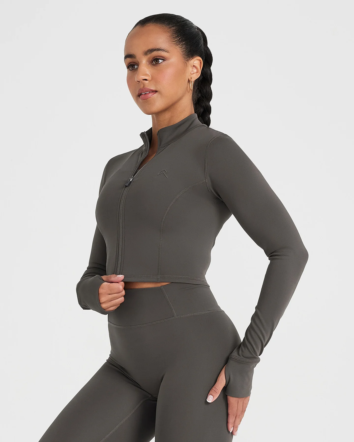 Timeless Crop Jacket | Deep Taupe - Image 3