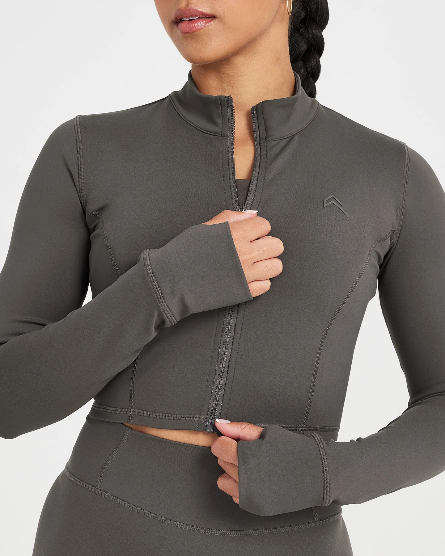 Timeless Crop Jacket | Deep Taupe - Image 4