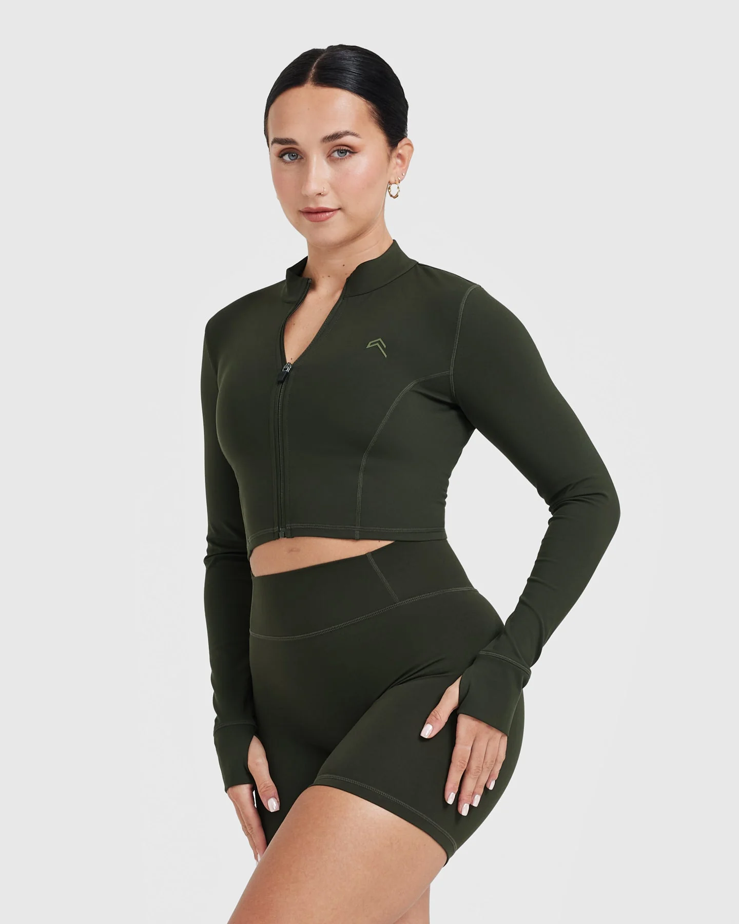 Timeless Crop Jacket | Khaki - Image 2