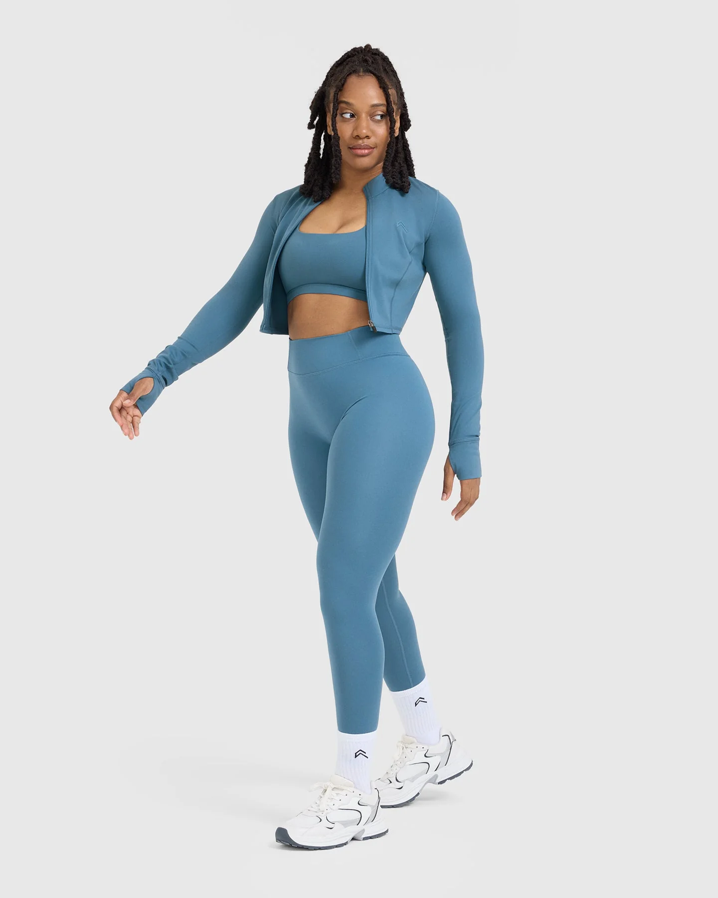Timeless Crop Jacket | Moonstone Blue - Image 3