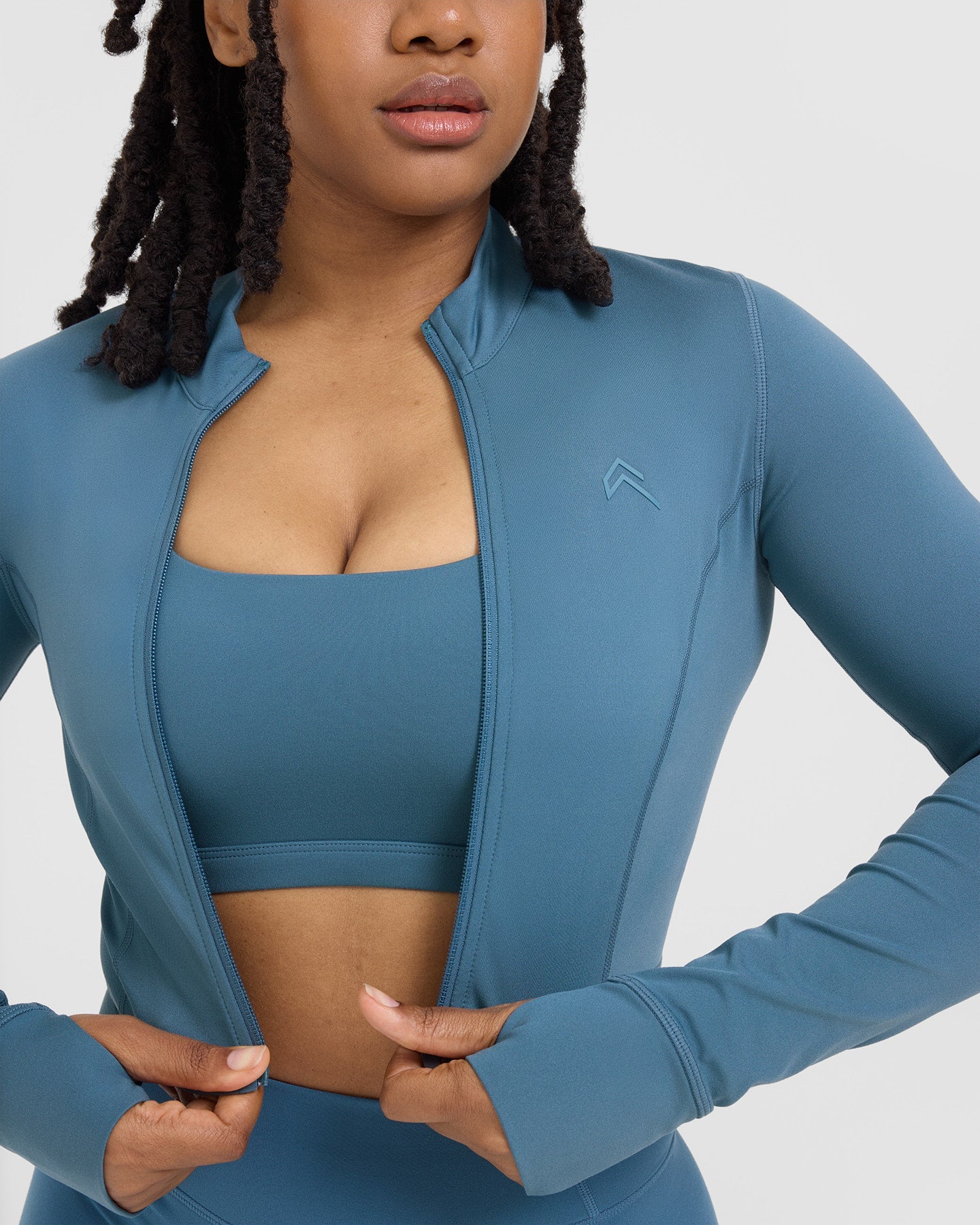 Timeless Crop Jacket | Moonstone Blue - Image 4