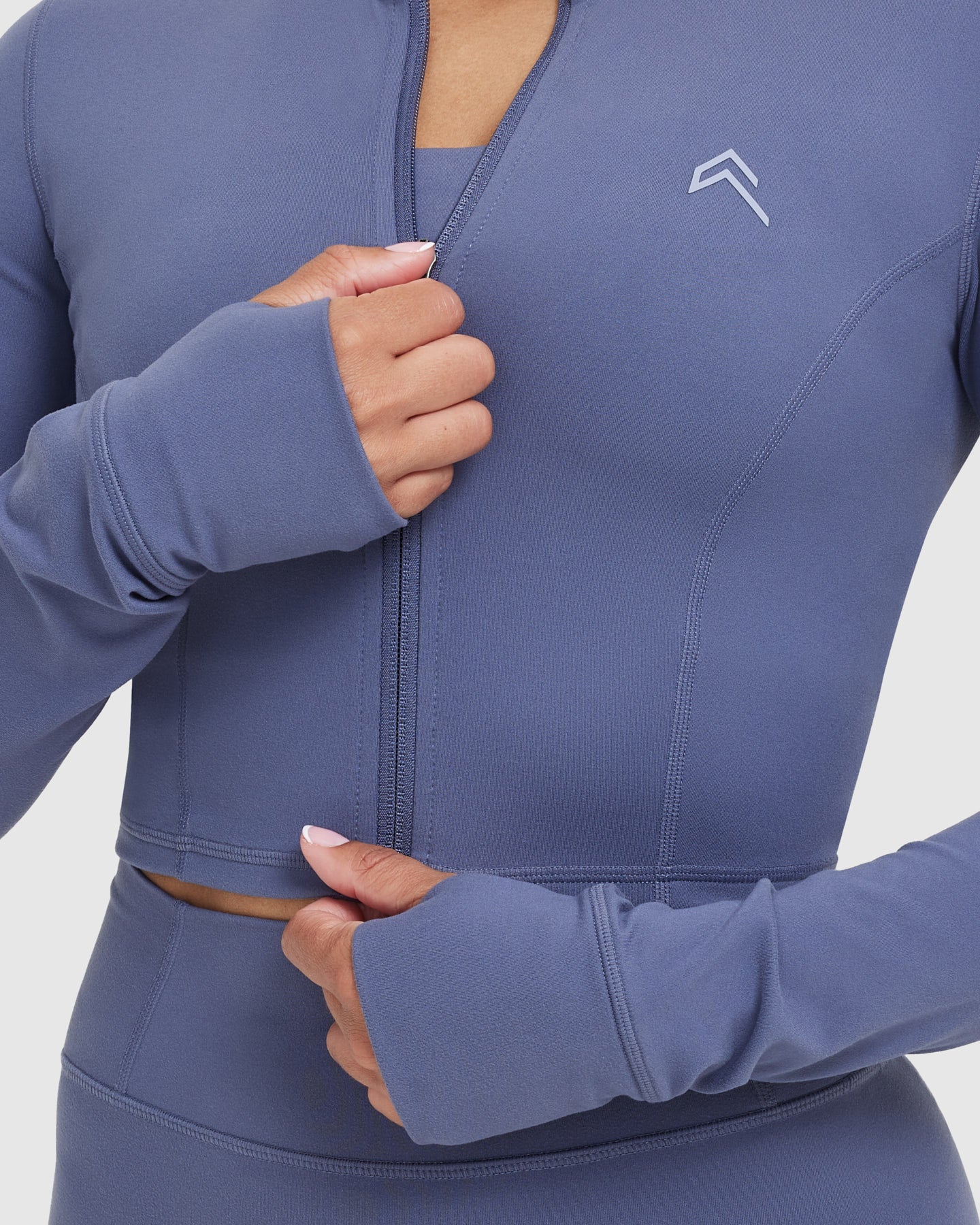 Timeless Crop Jacket | Slate Blue - Image 3