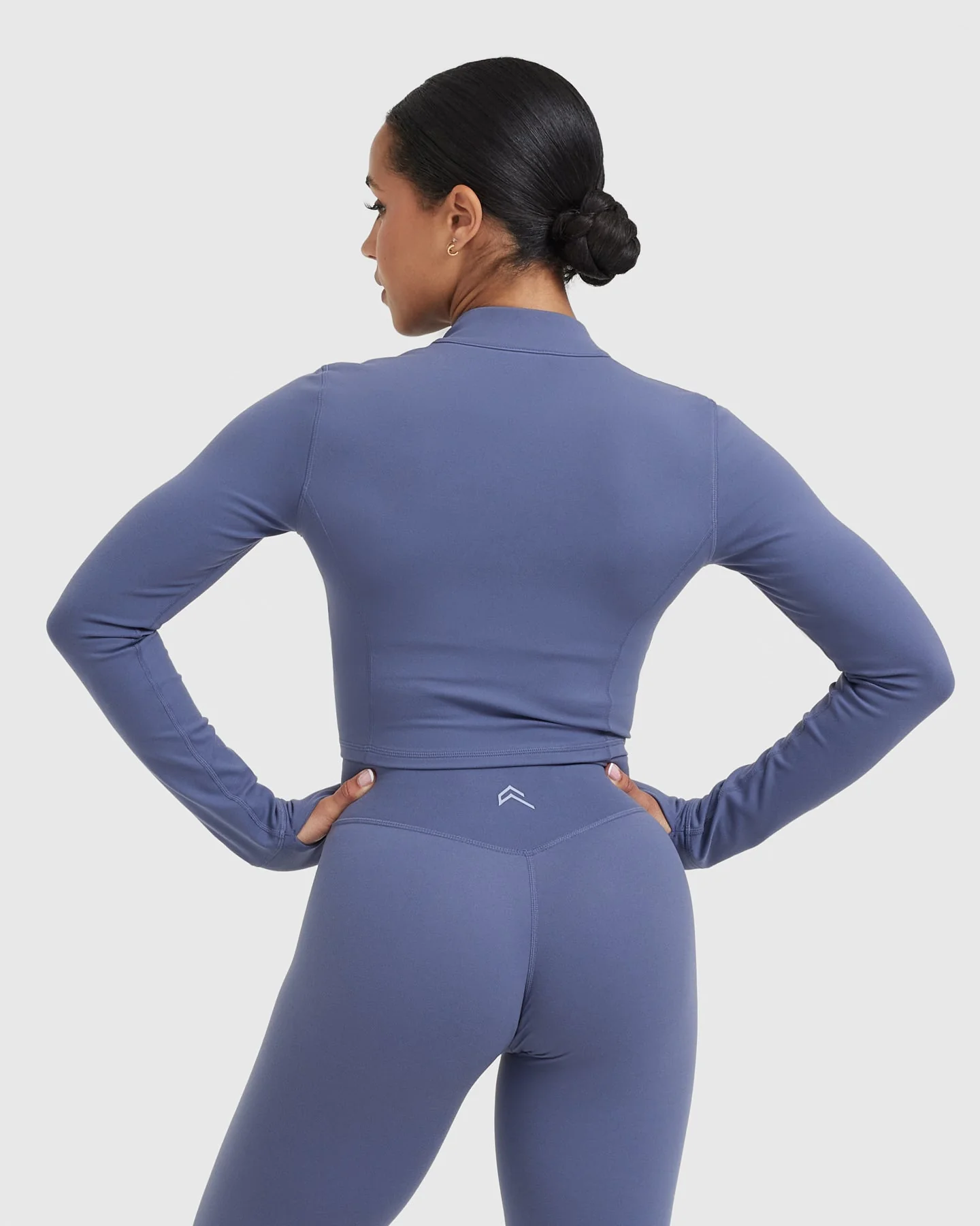 Timeless Crop Jacket | Slate Blue - Image 4