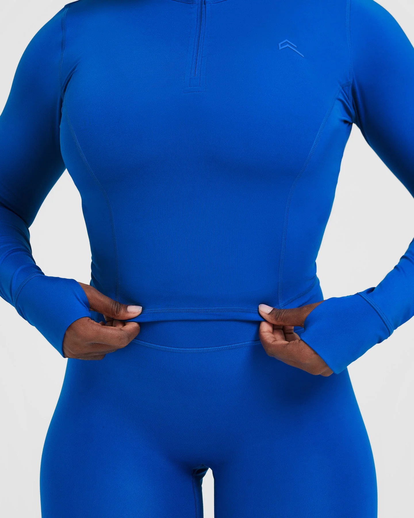 Timeless Half Zip Mid Long Sleeve Top | Cobalt - Image 5