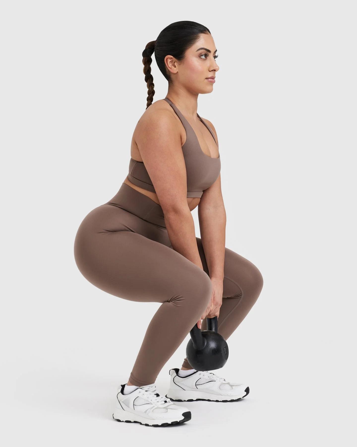 Timeless High Waisted Leggings | Cool Brown - Image 6