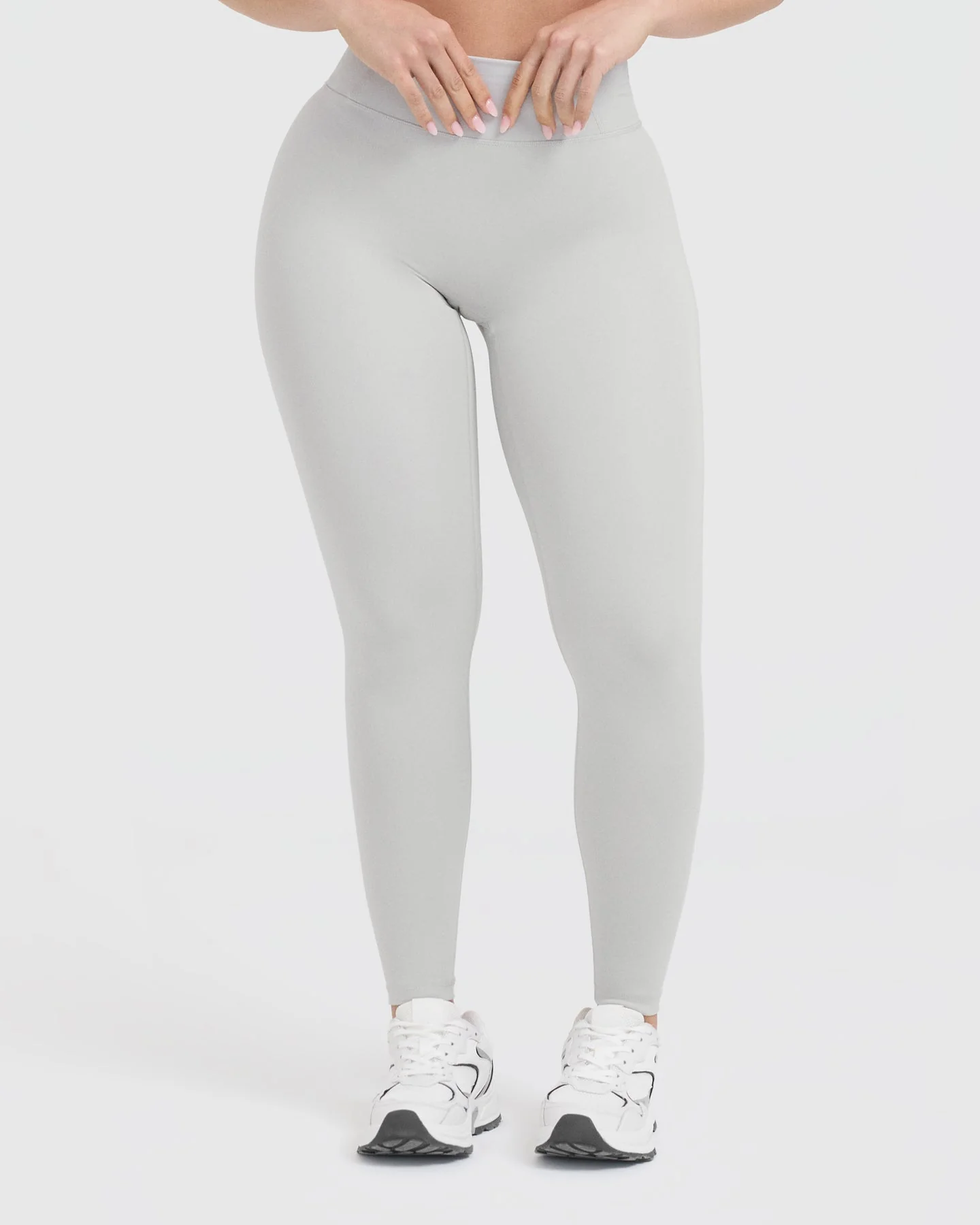 Timeless High Waisted Leggings | Light Grey - Image 3