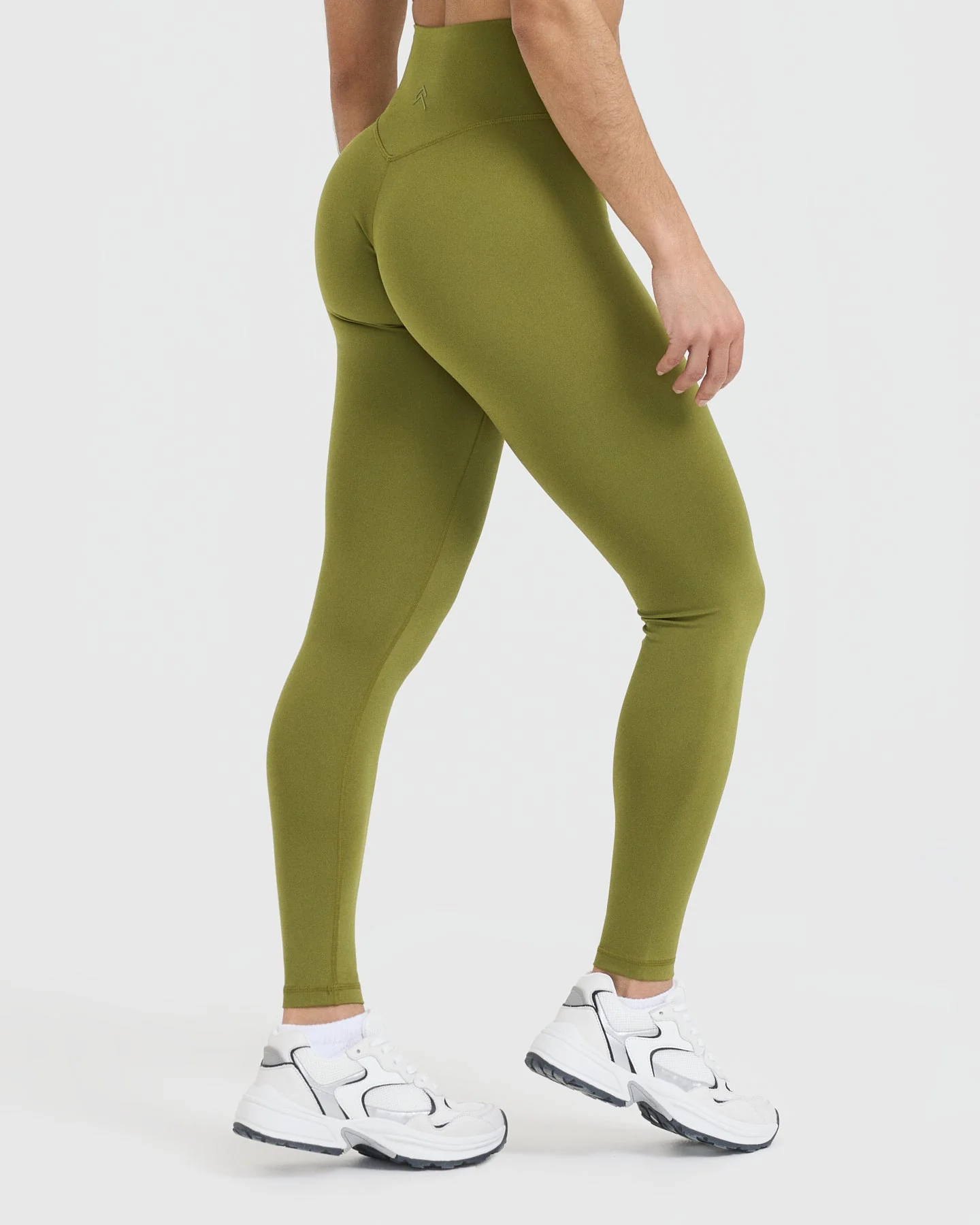 Timeless High Waisted Leggings | Olive Green - Image 2