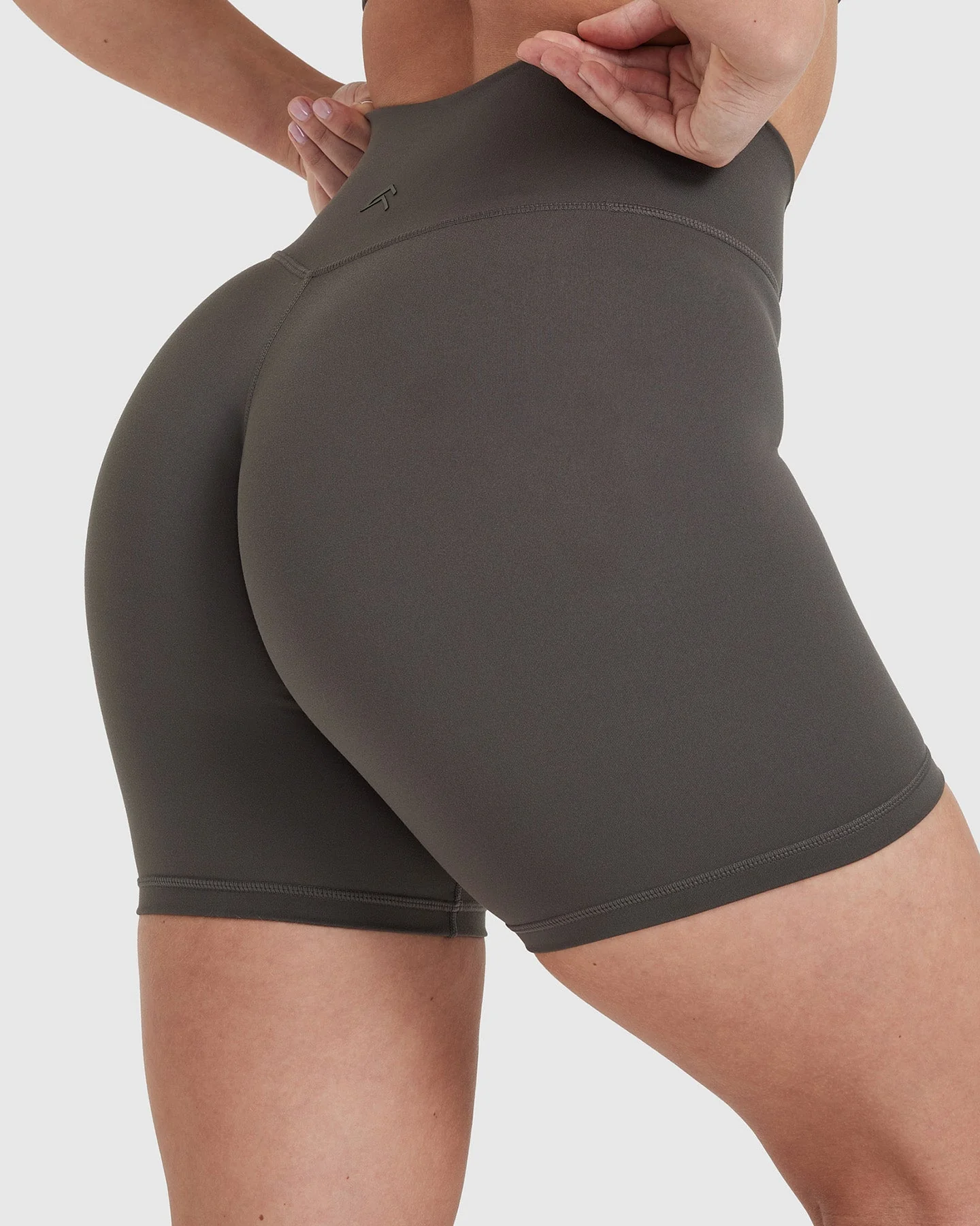 Timeless High Waisted Shorts 6" | Deep Taupe - Image 5