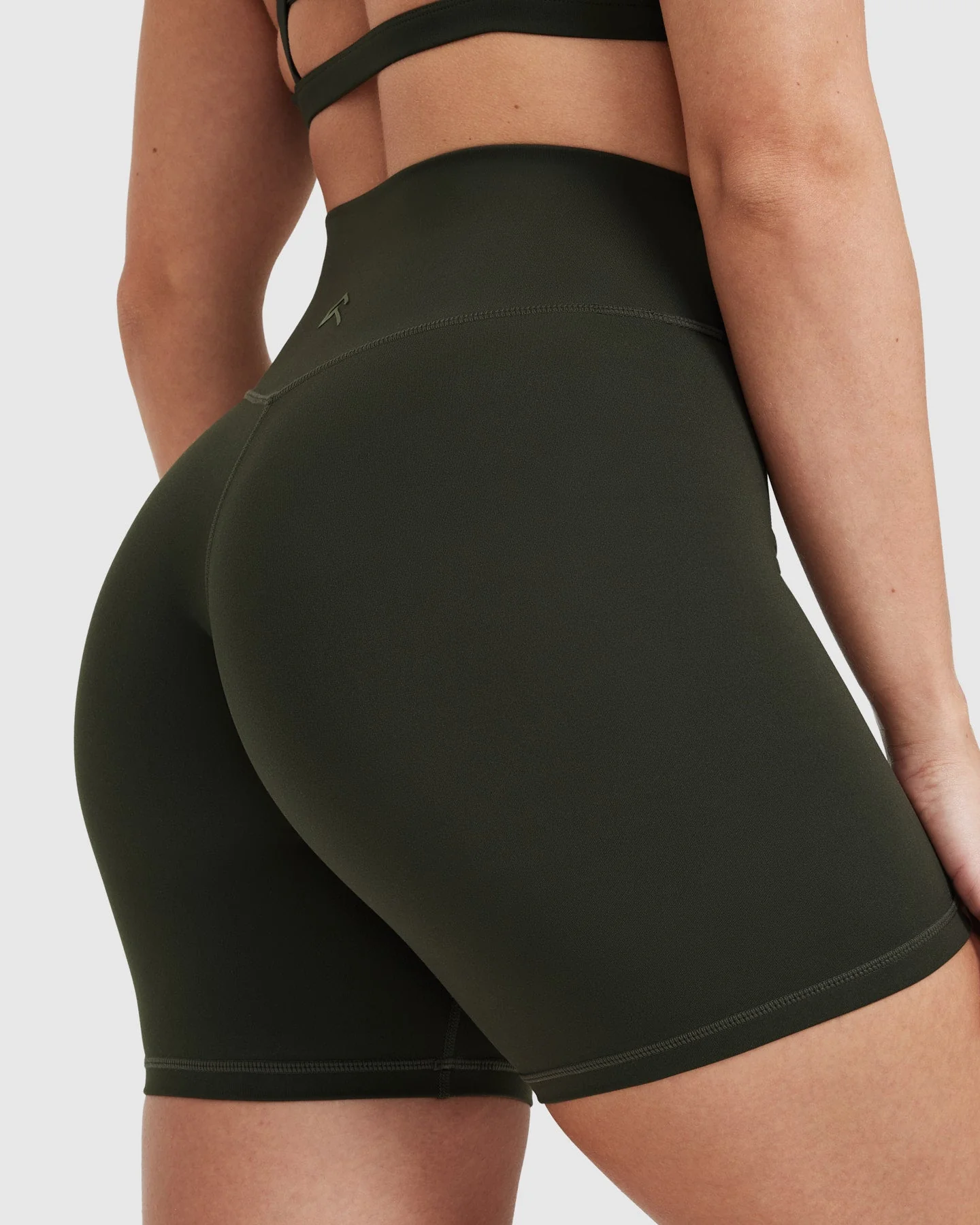 Timeless High Waisted Shorts 6" | Khaki - Image 5