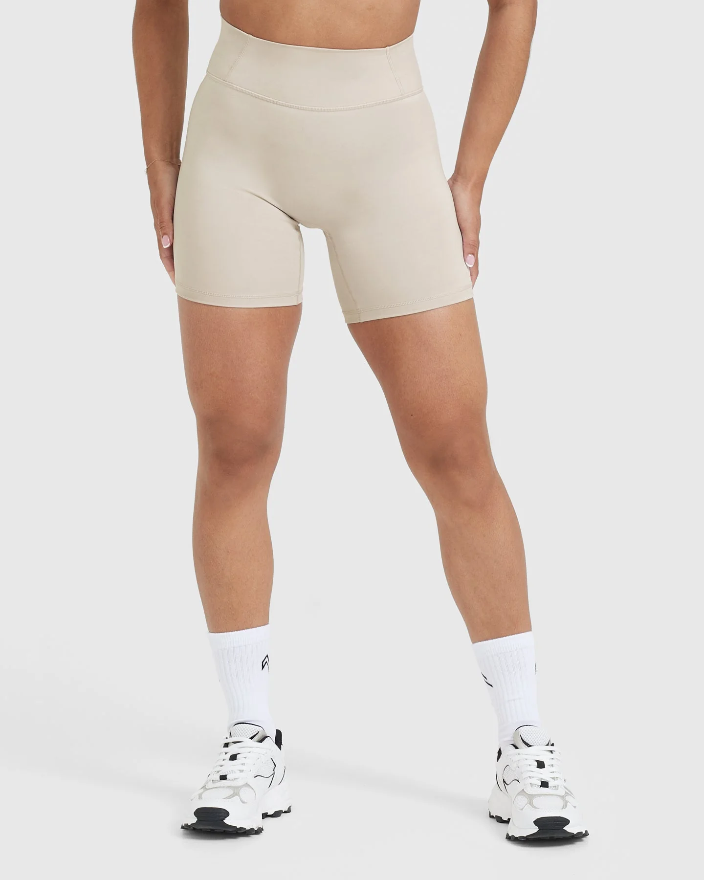 Timeless High Waisted Shorts 6" | Sand