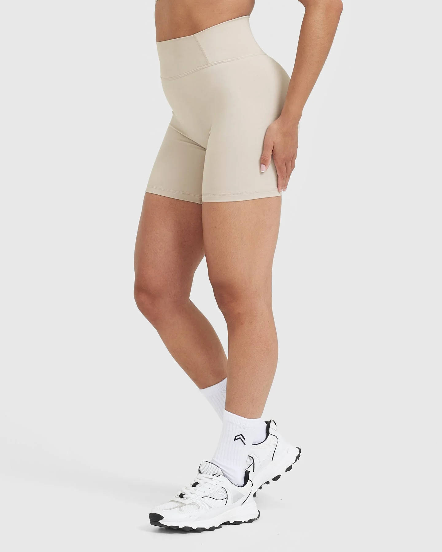 Timeless High Waisted Shorts 6" | Sand - Image 3