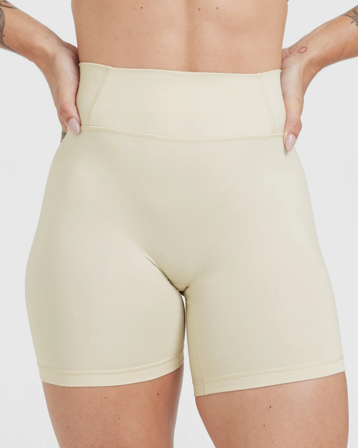 Timeless High Waisted Shorts 6" | Vanilla - Image 4