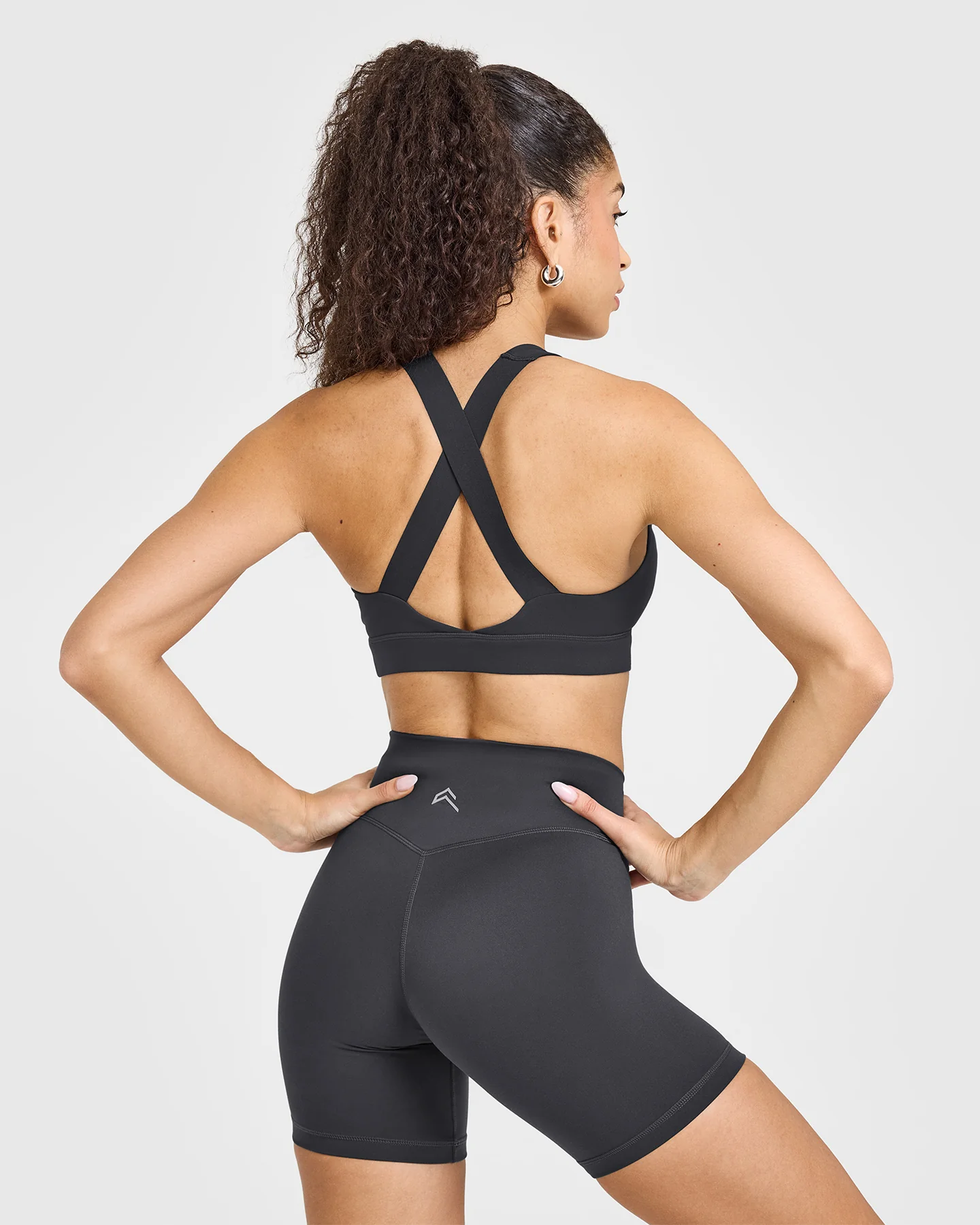 Timeless Wide Strap Sports Bra | Coal - Image 2
