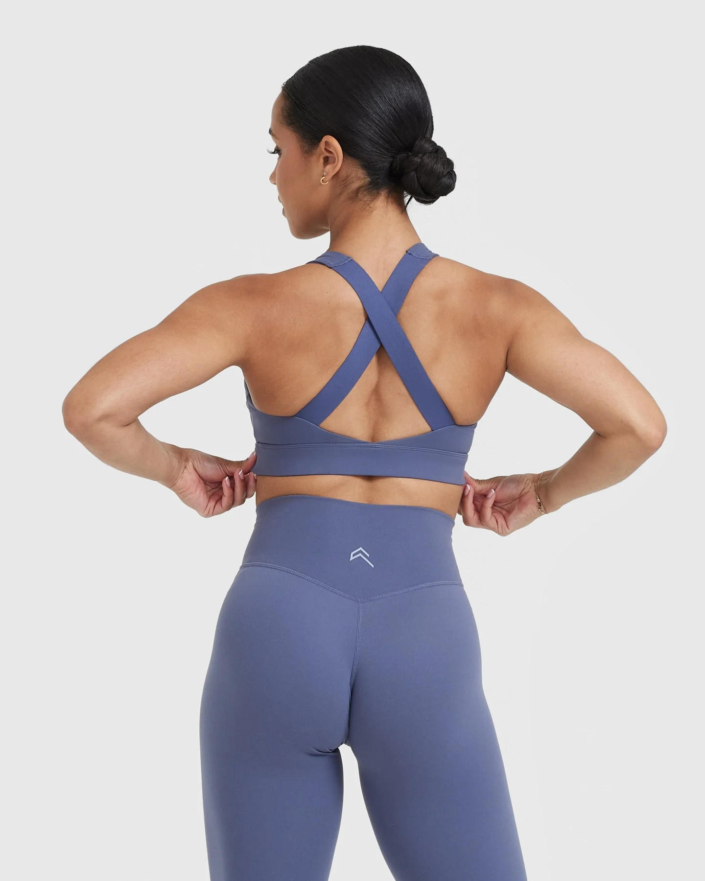 Timeless Wide Strap Sports Bra | Slate Blue - Image 2