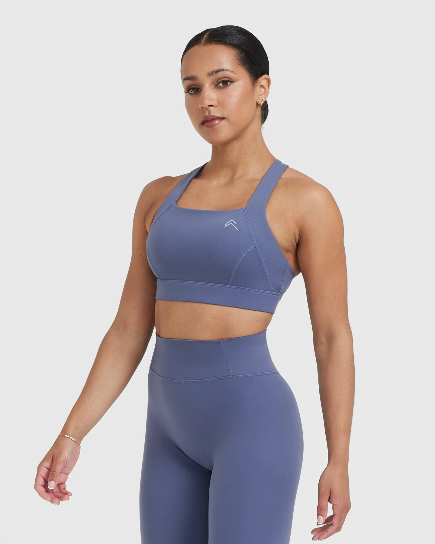 Timeless Wide Strap Sports Bra | Slate Blue - Image 3