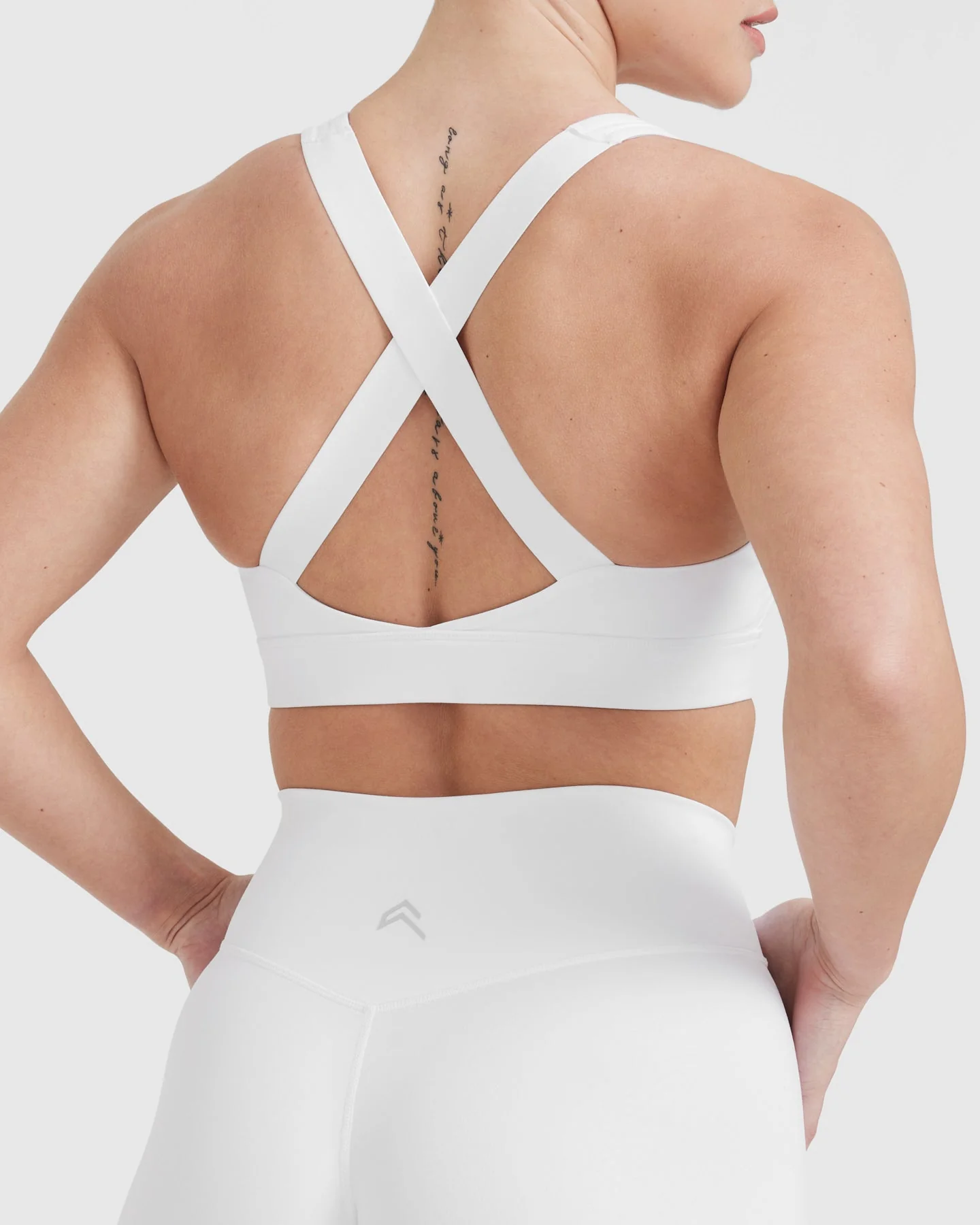 Timeless Wide Strap Sports Bra | White - Image 5