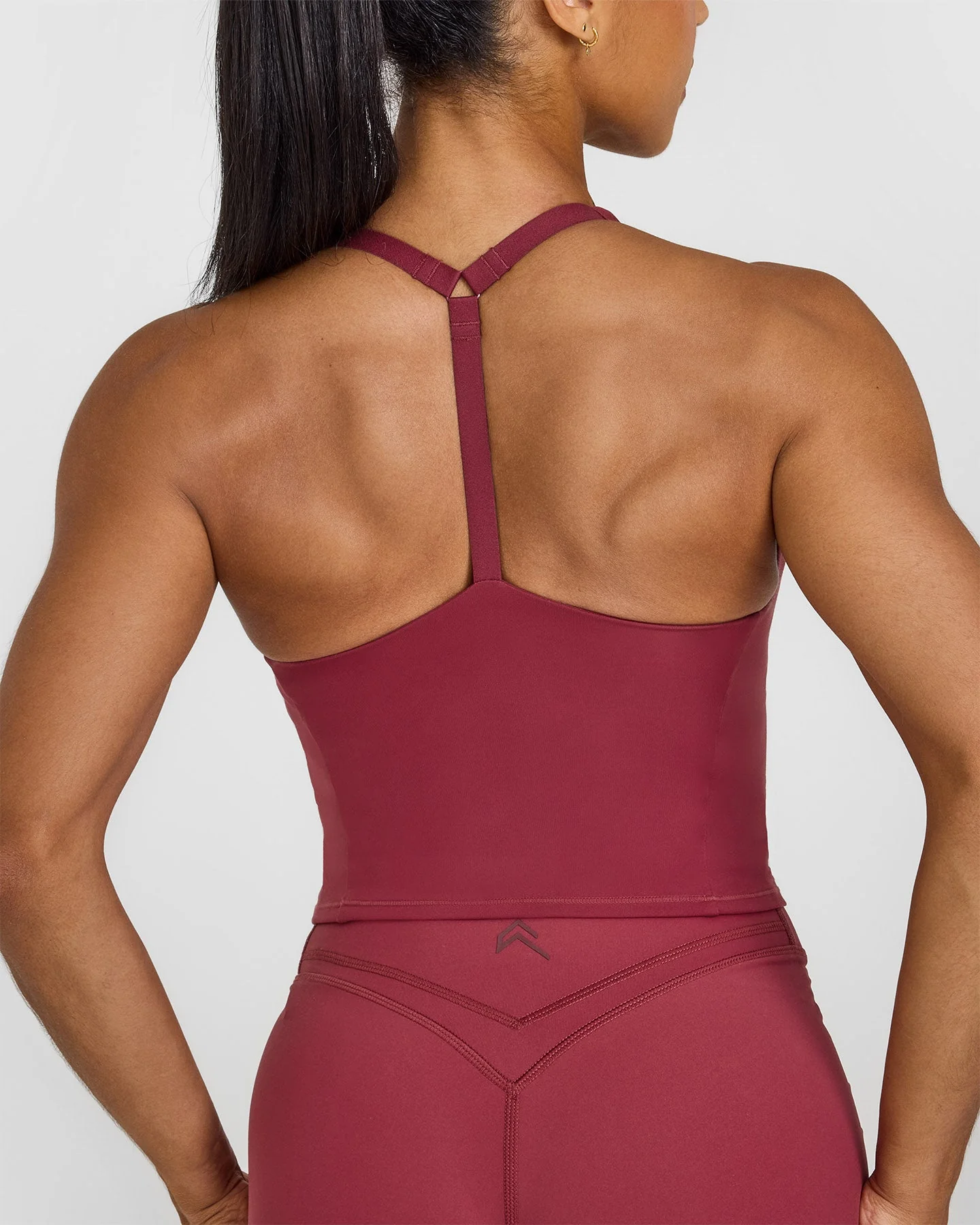 Timeless Square Neck Mid Vest | Burnt Cherry - Image 5