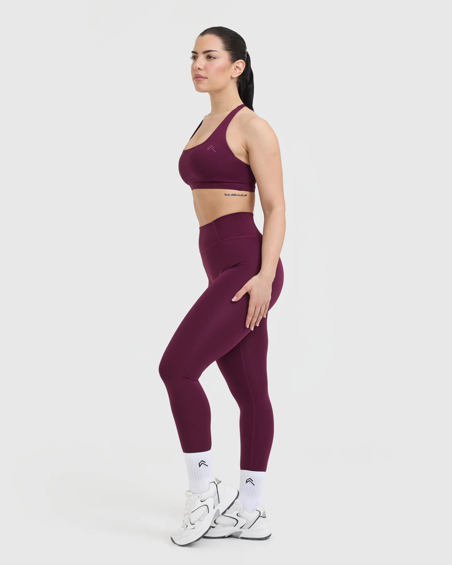 Timeless Square Neck Sports Bra | Ripe Fig - Image 3