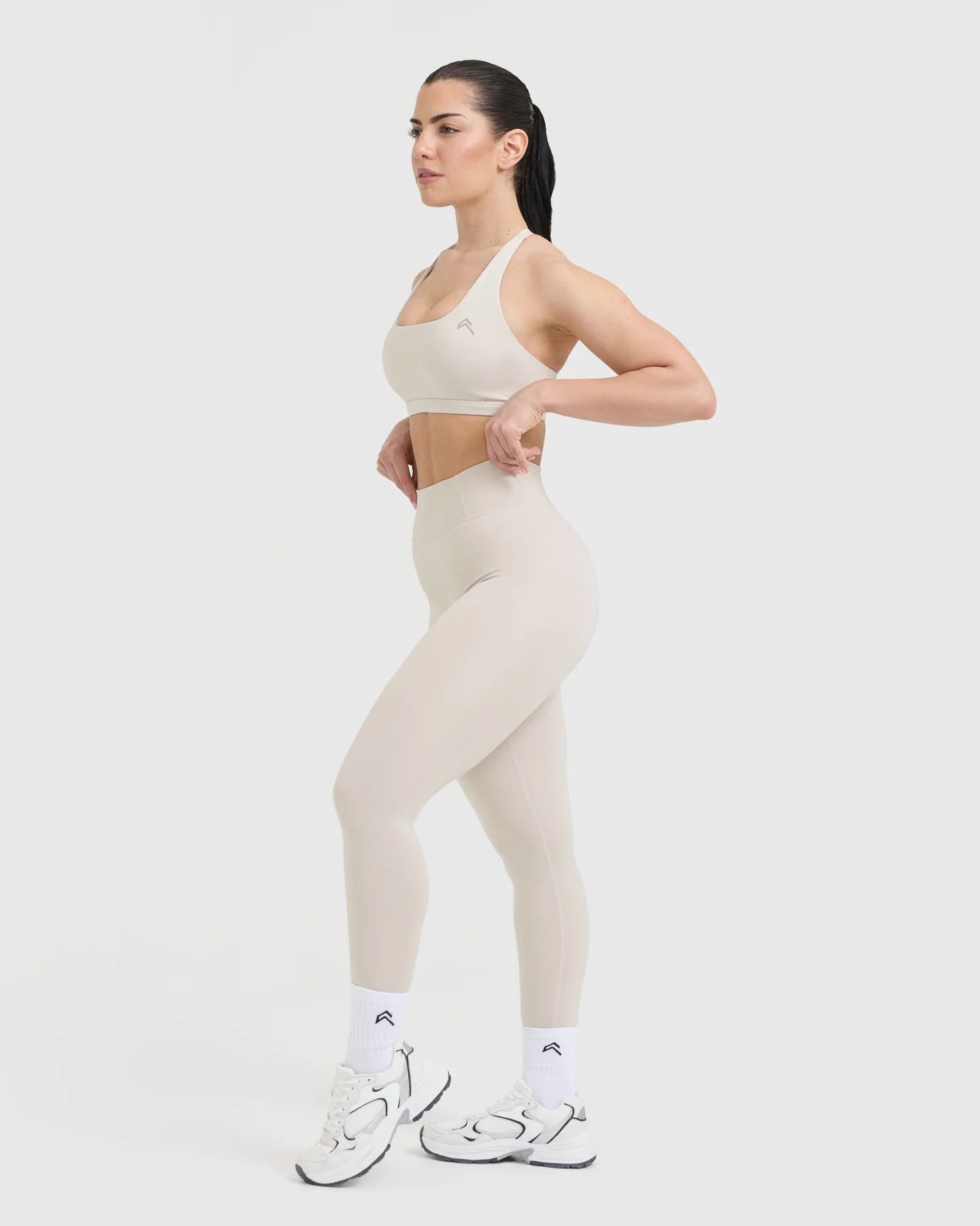 Timeless Square Neck Sports Bra | Sand - Image 3