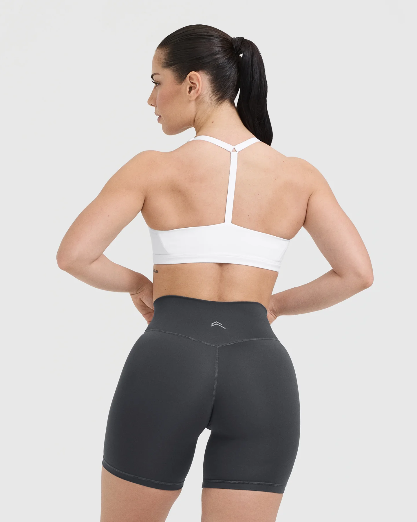 Timeless Square Neck Sports Bra | White - Image 2
