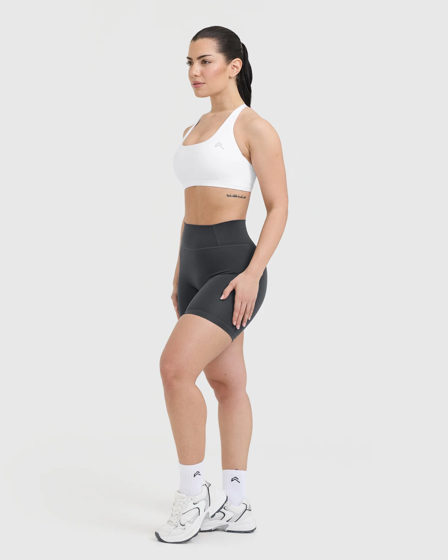 Timeless Square Neck Sports Bra | White - Image 3