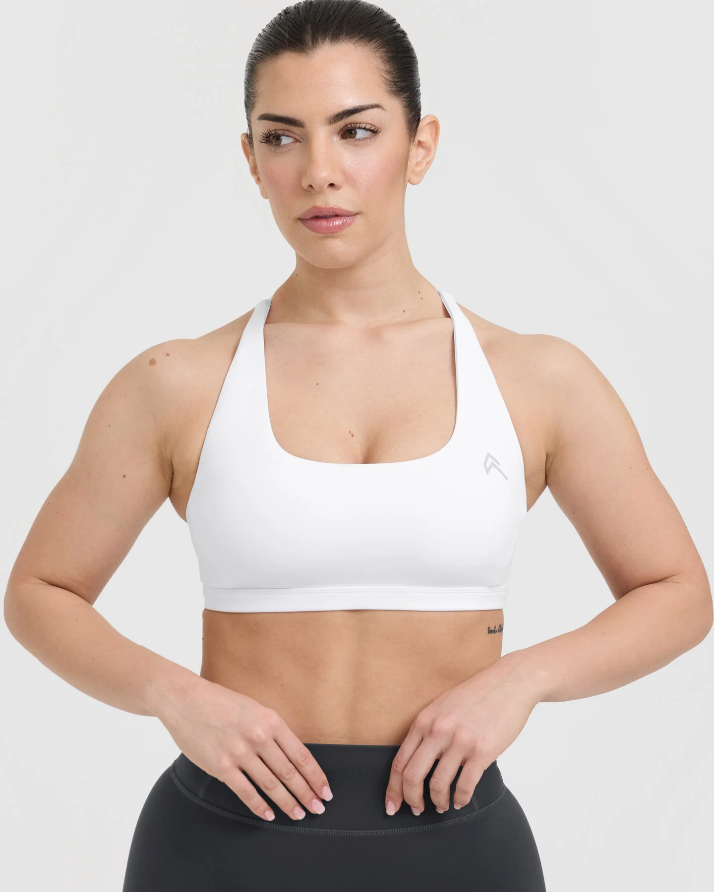 Timeless Square Neck Sports Bra | White - Image 4