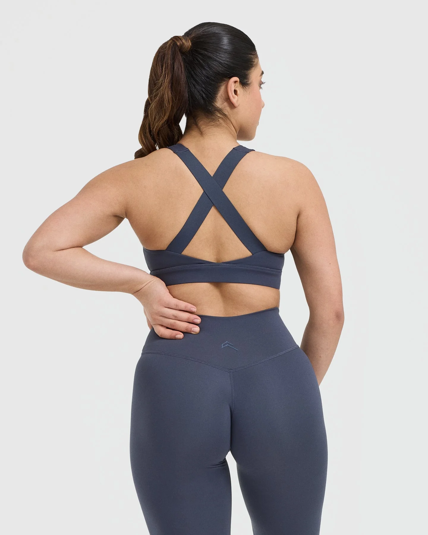 Timeless Wide Strap Sports Bra | True Blue - Image 2