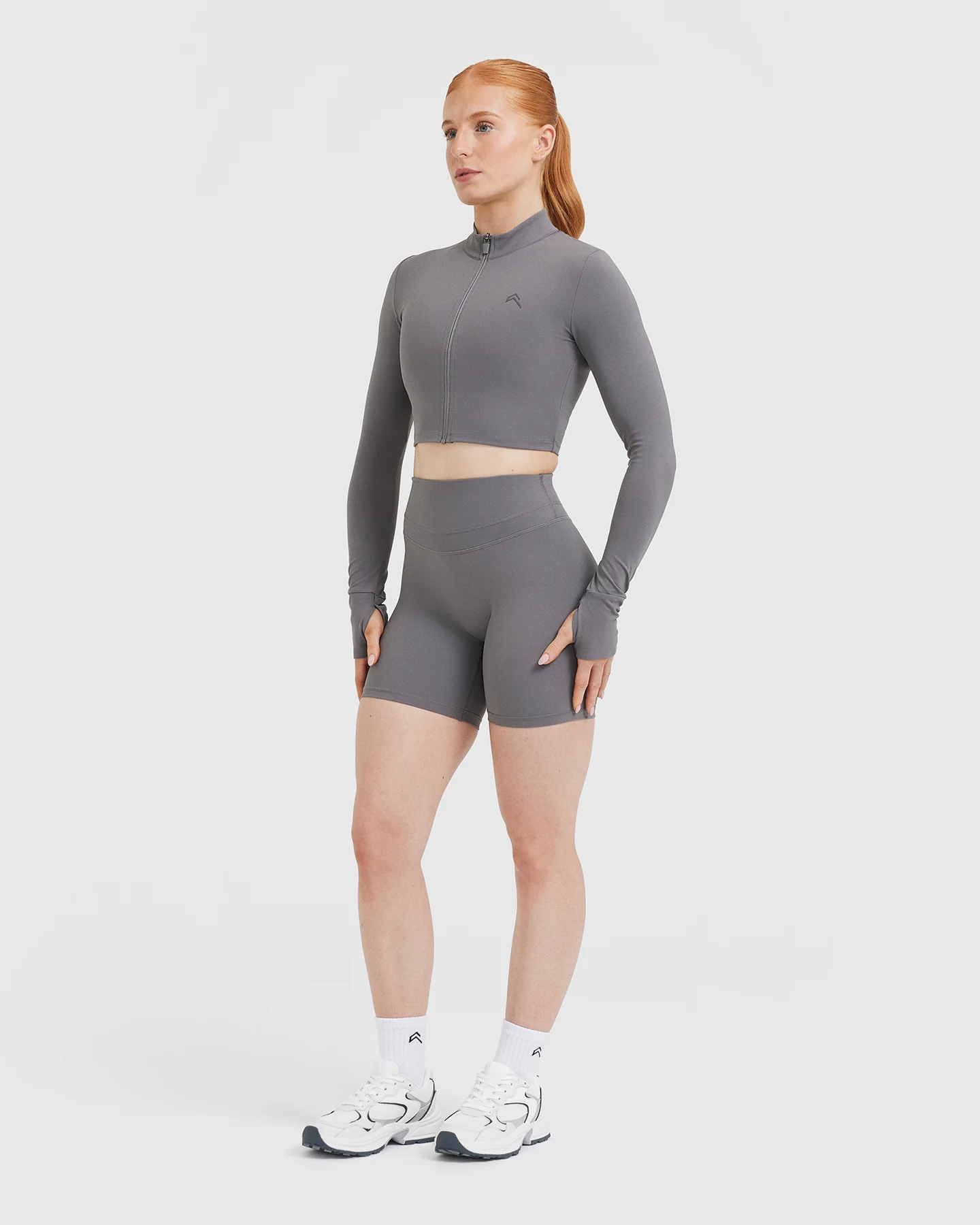 UnifiedMove™ Crop Jacket | Ash Grey - Image 3