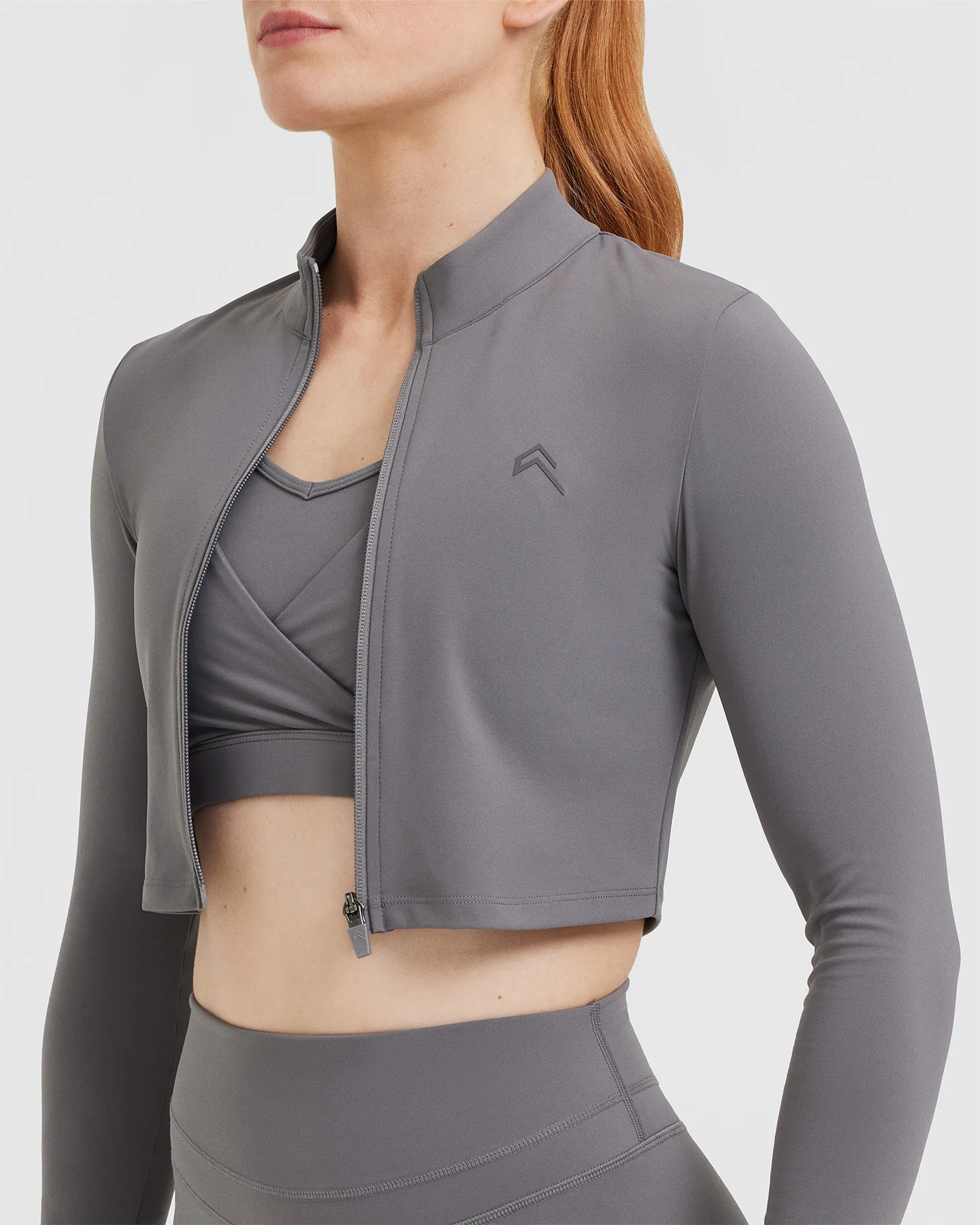 UnifiedMove™ Crop Jacket | Ash Grey - Image 4