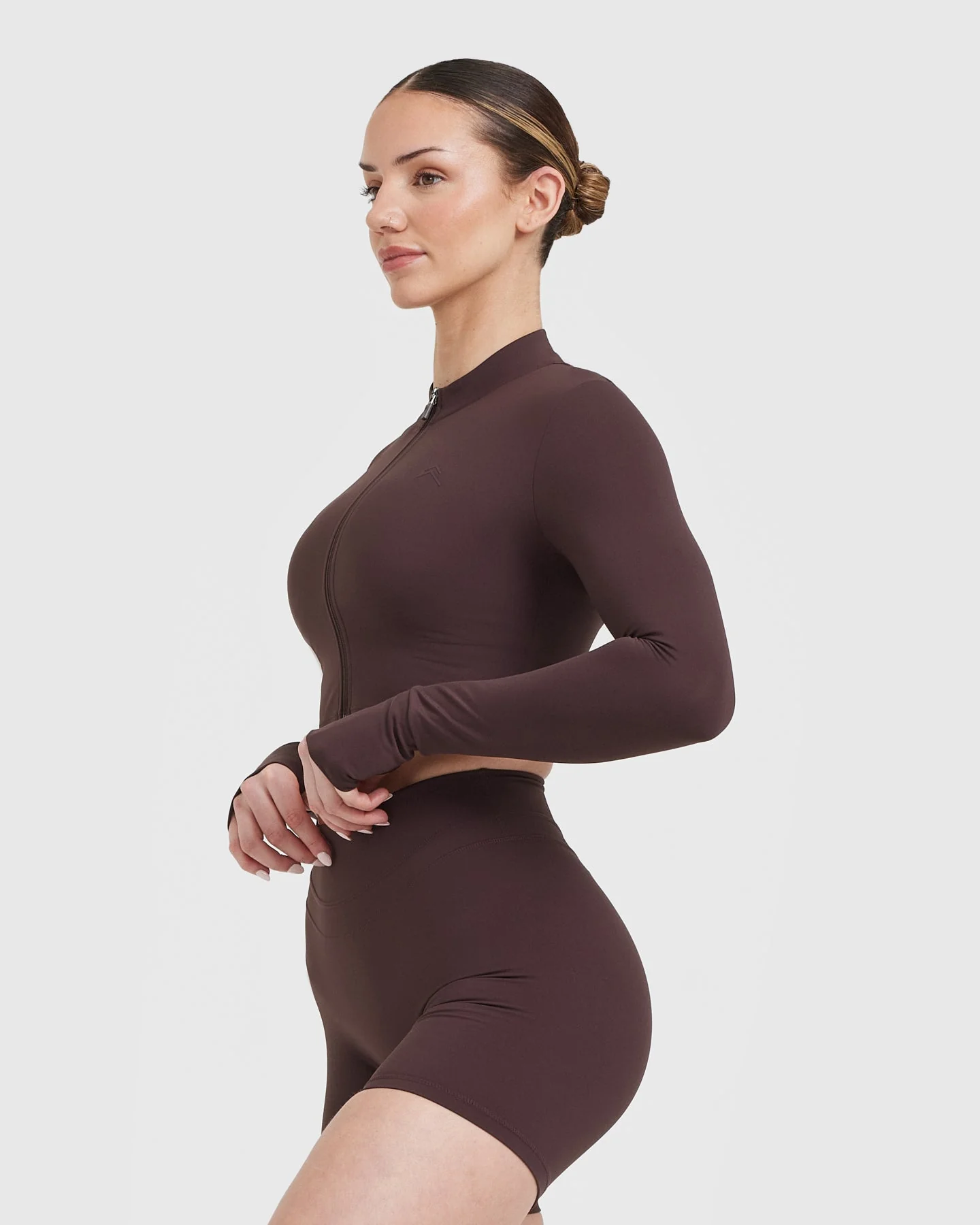 UnifiedMove™ Crop Jacket | Plum Brown - Image 3