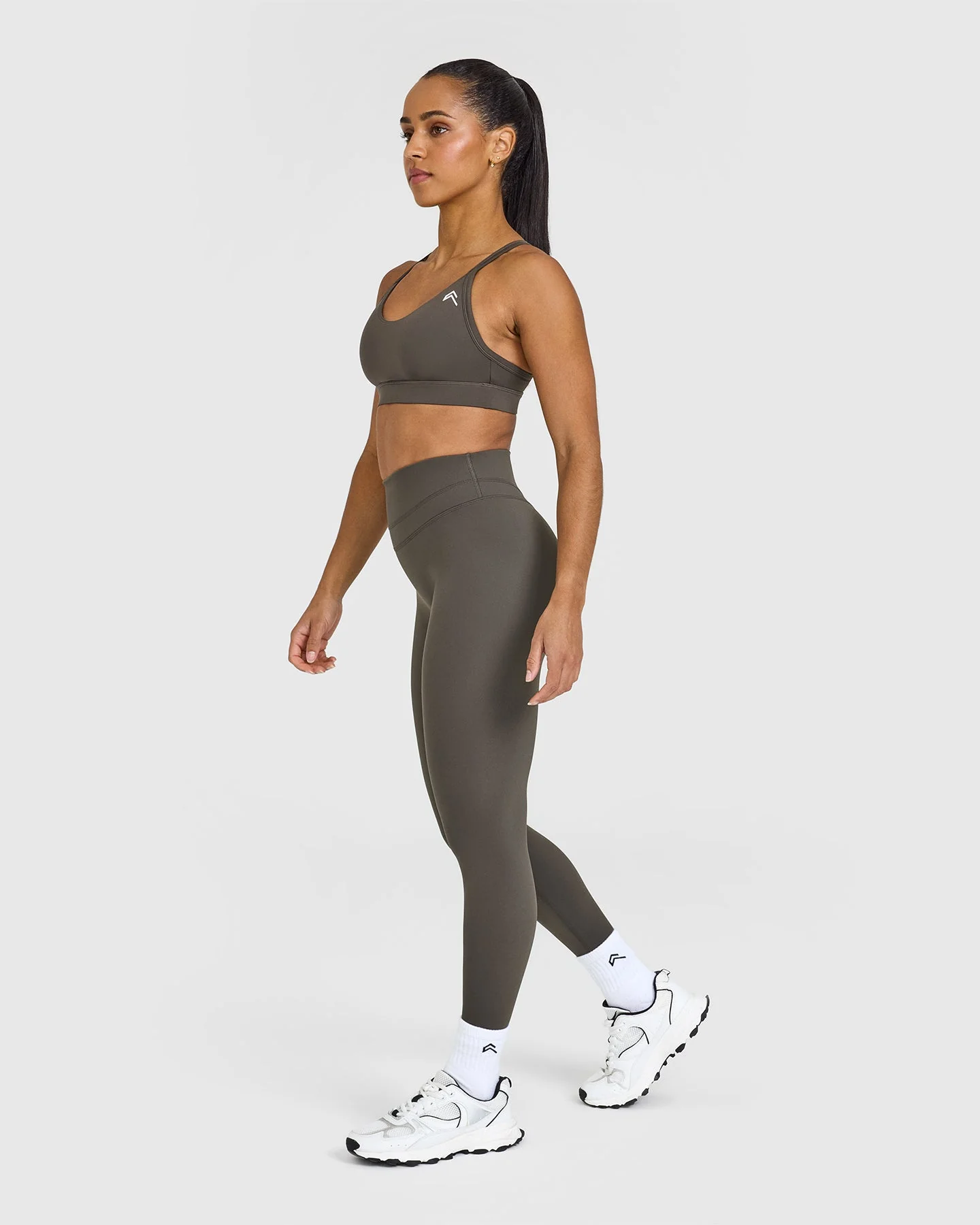 UnifiedMove™ High Waisted Leggings | Deep Taupe - Image 3