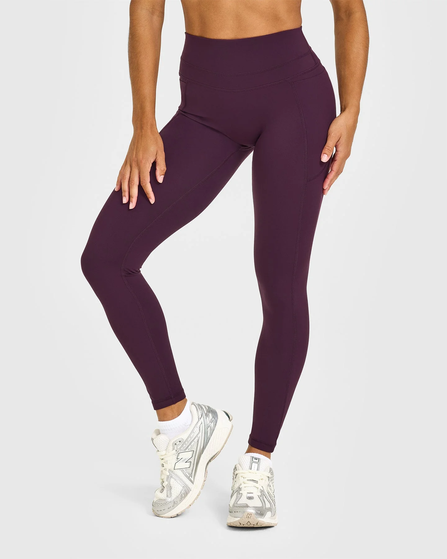 UnifiedMove™ High Waisted Pocket Leggings | Blackberry Purple - Image 2