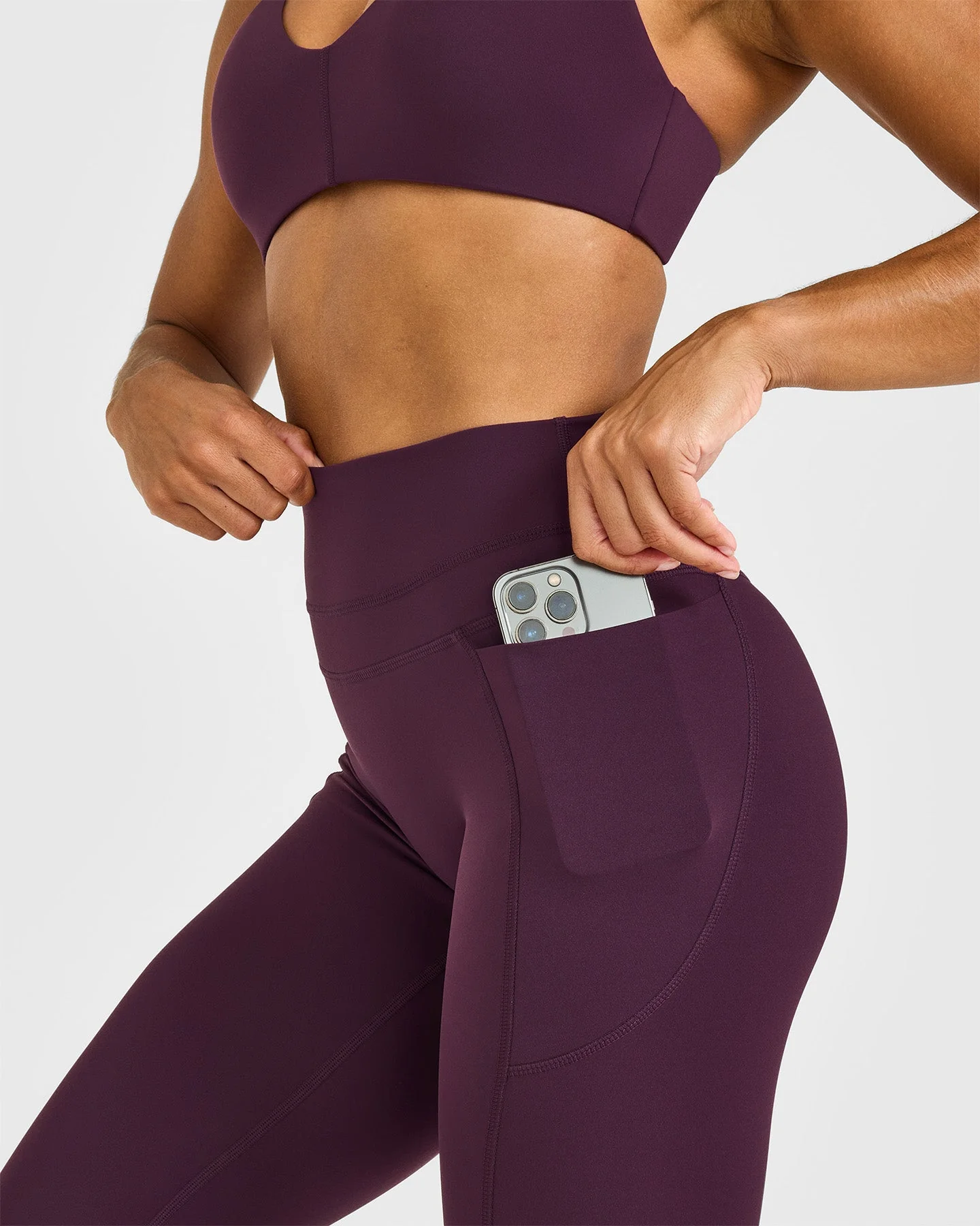 UnifiedMove™ High Waisted Pocket Leggings | Blackberry Purple - Image 5