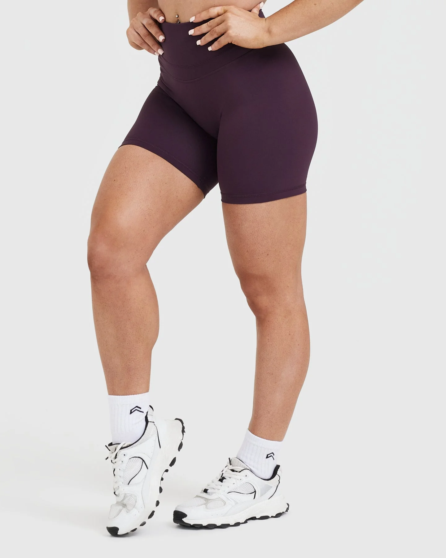 UnifiedMove™ High Waisted Shorts 6" | Blackberry Purple - Image 3