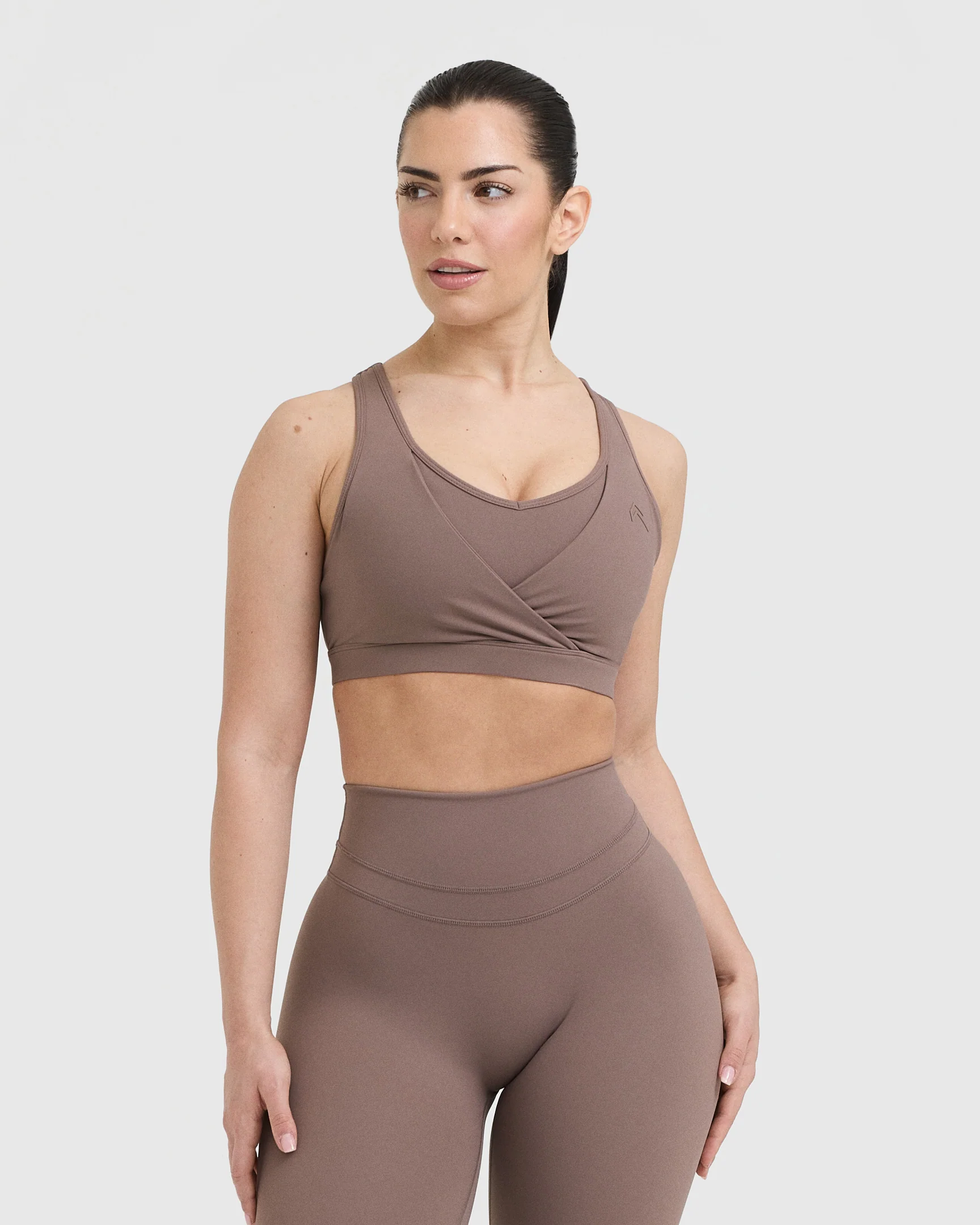 UnifiedMove™ Layered Sports Bra | Cool Brown