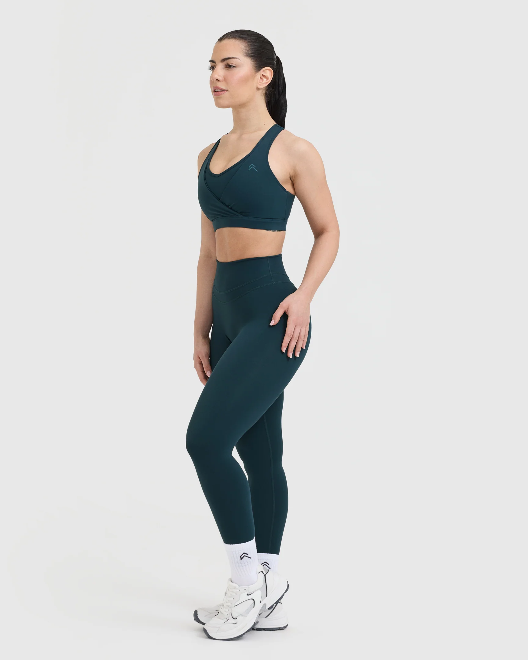 UnifiedMove™ Layered Sports Bra | Oil Blue - Image 3