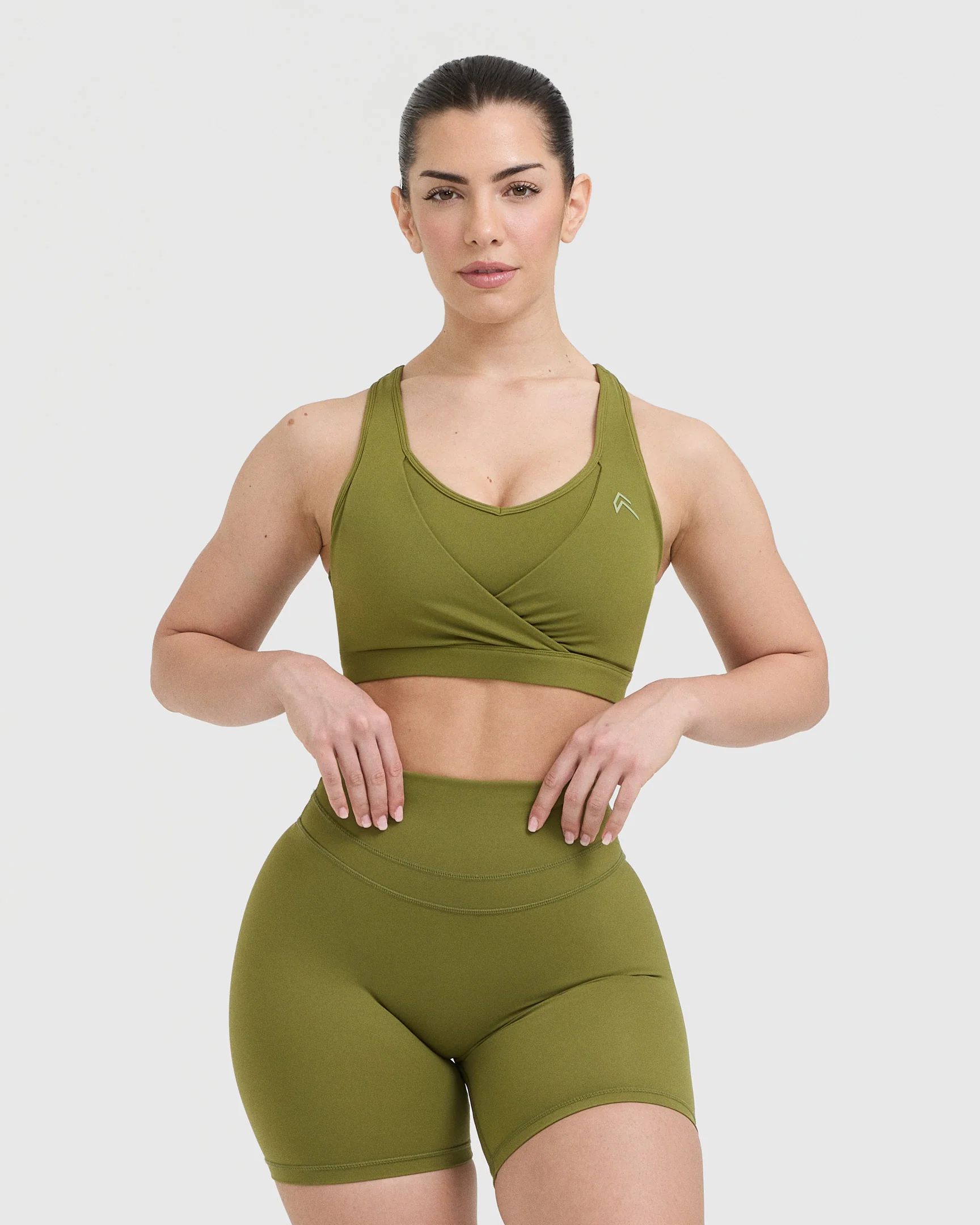 UnifiedMove™ Layered Sports Bra | Olive Green