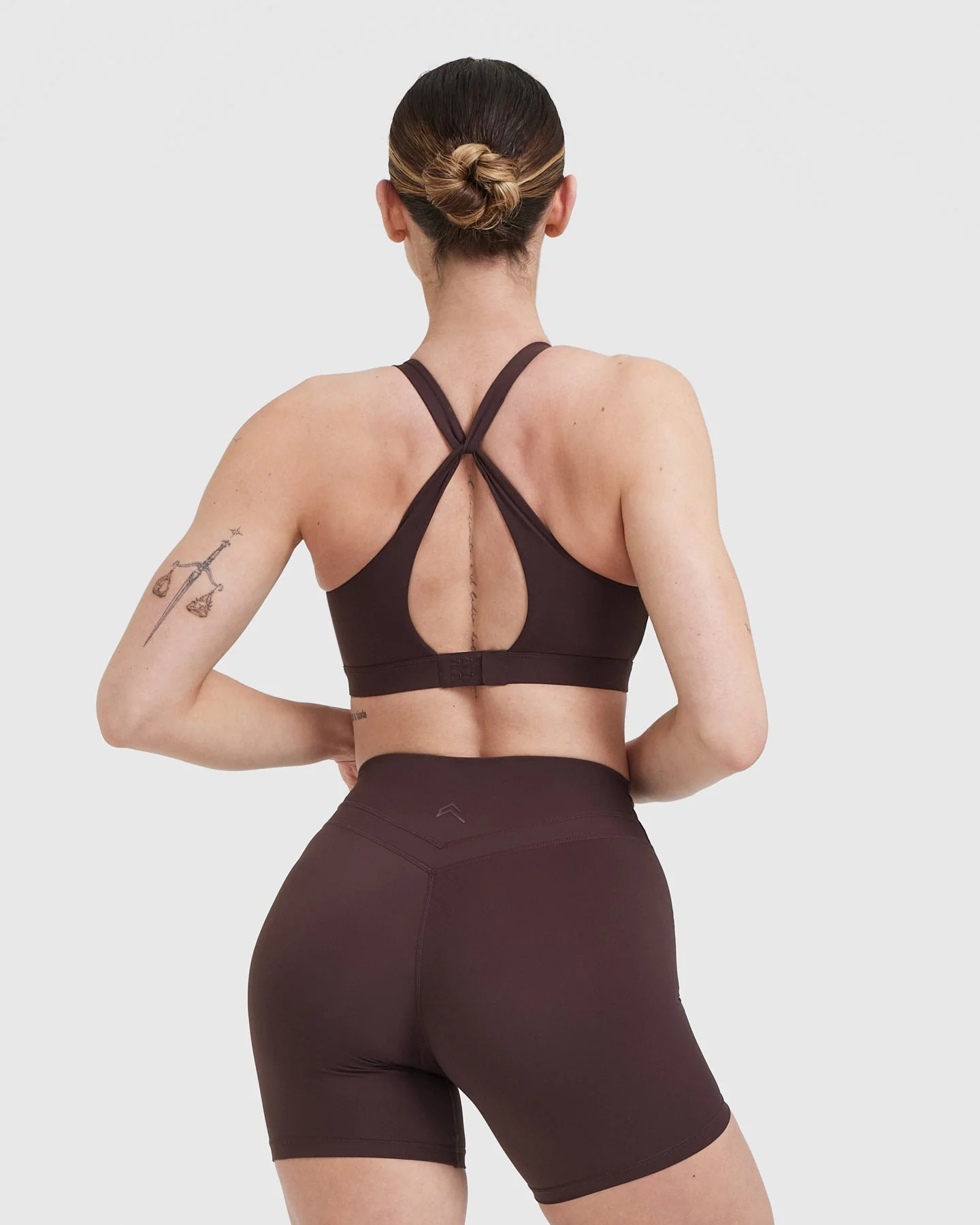 UnifiedMove™ Layered Sports Bra | Plum Brown - Image 2
