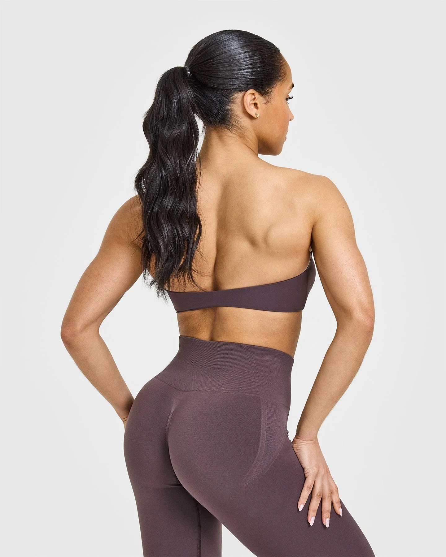 UnifiedMove™ Micro Bandeau Bralette | Umber Brown - Image 2