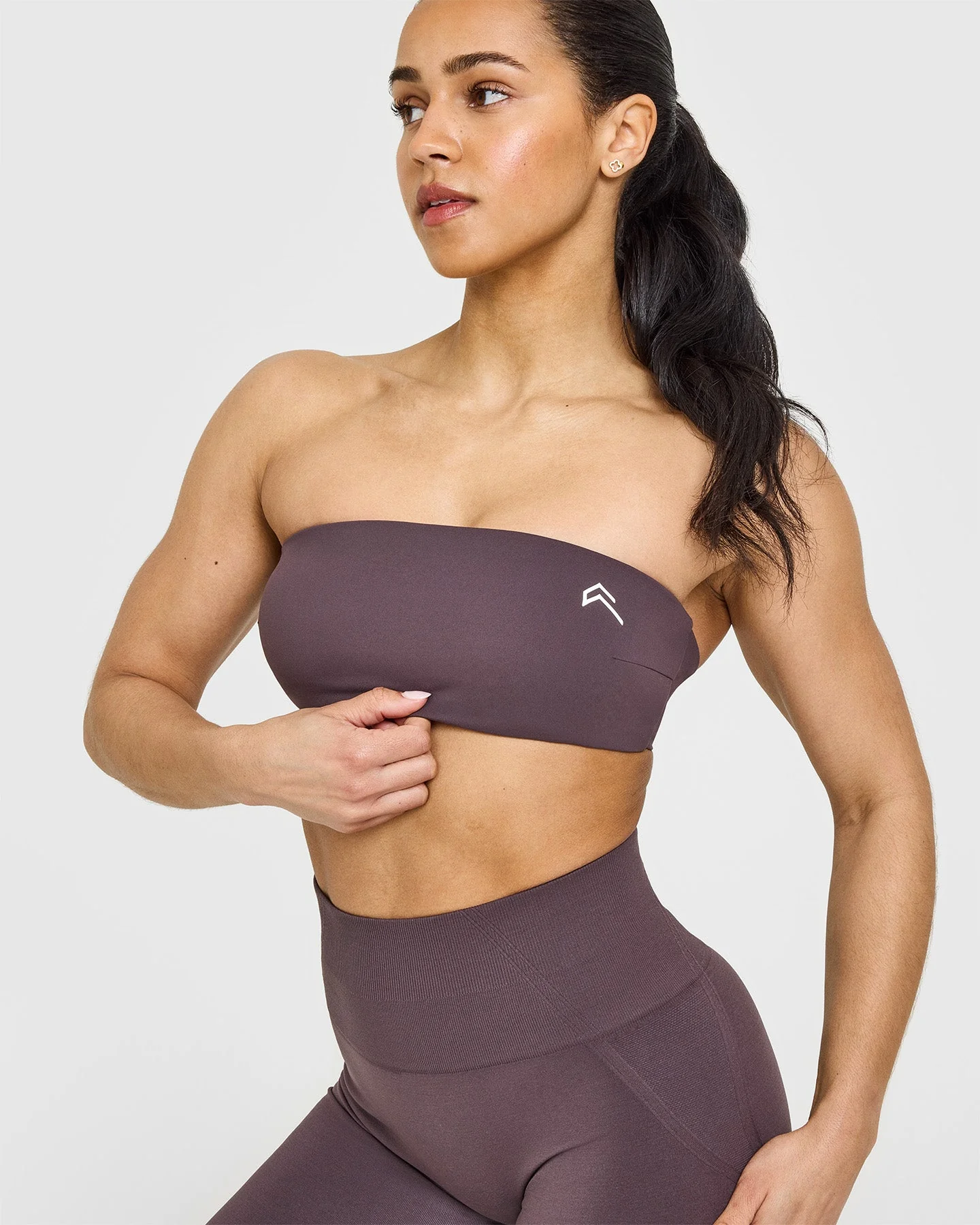 UnifiedMove™ Micro Bandeau Bralette | Umber Brown - Image 5