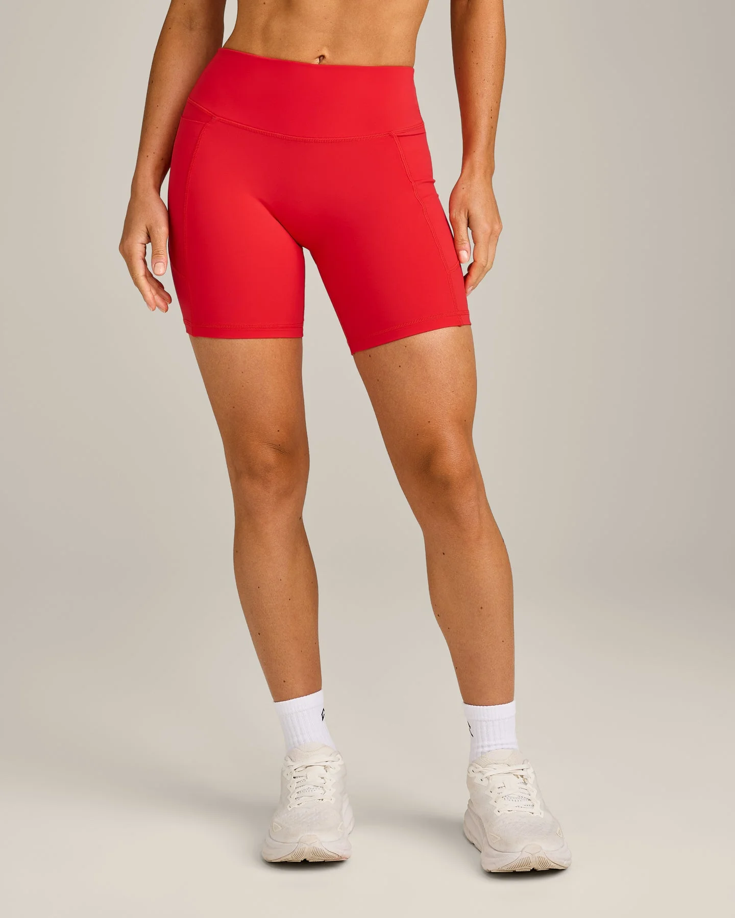 UnifiedMove™ Pocket Shorts 6" with Bonding with Reflective Logo | Muscle Mommy Red - Image 6