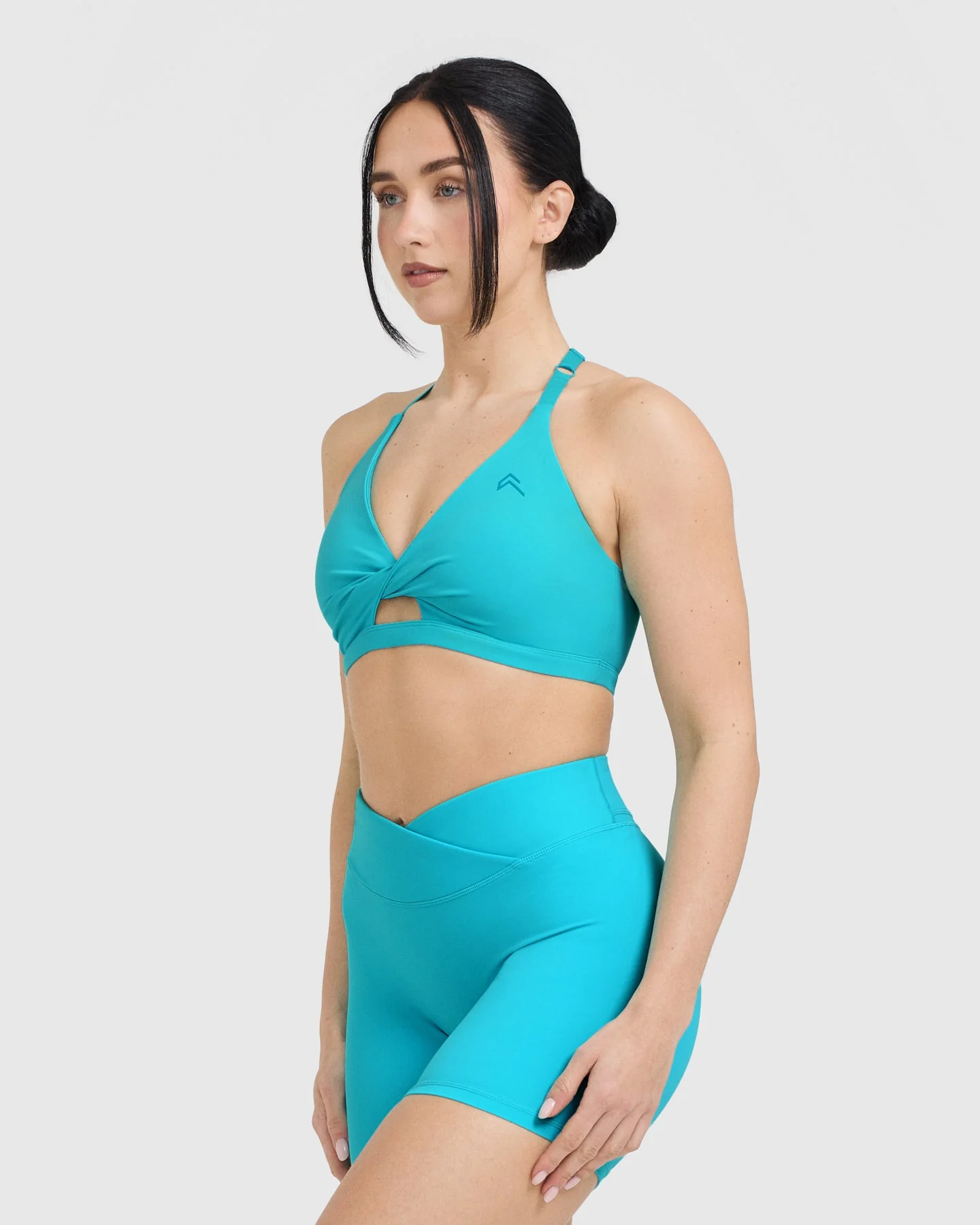 UnifiedMove™ Twist Sports Bra | Aqua Blue - Image 3